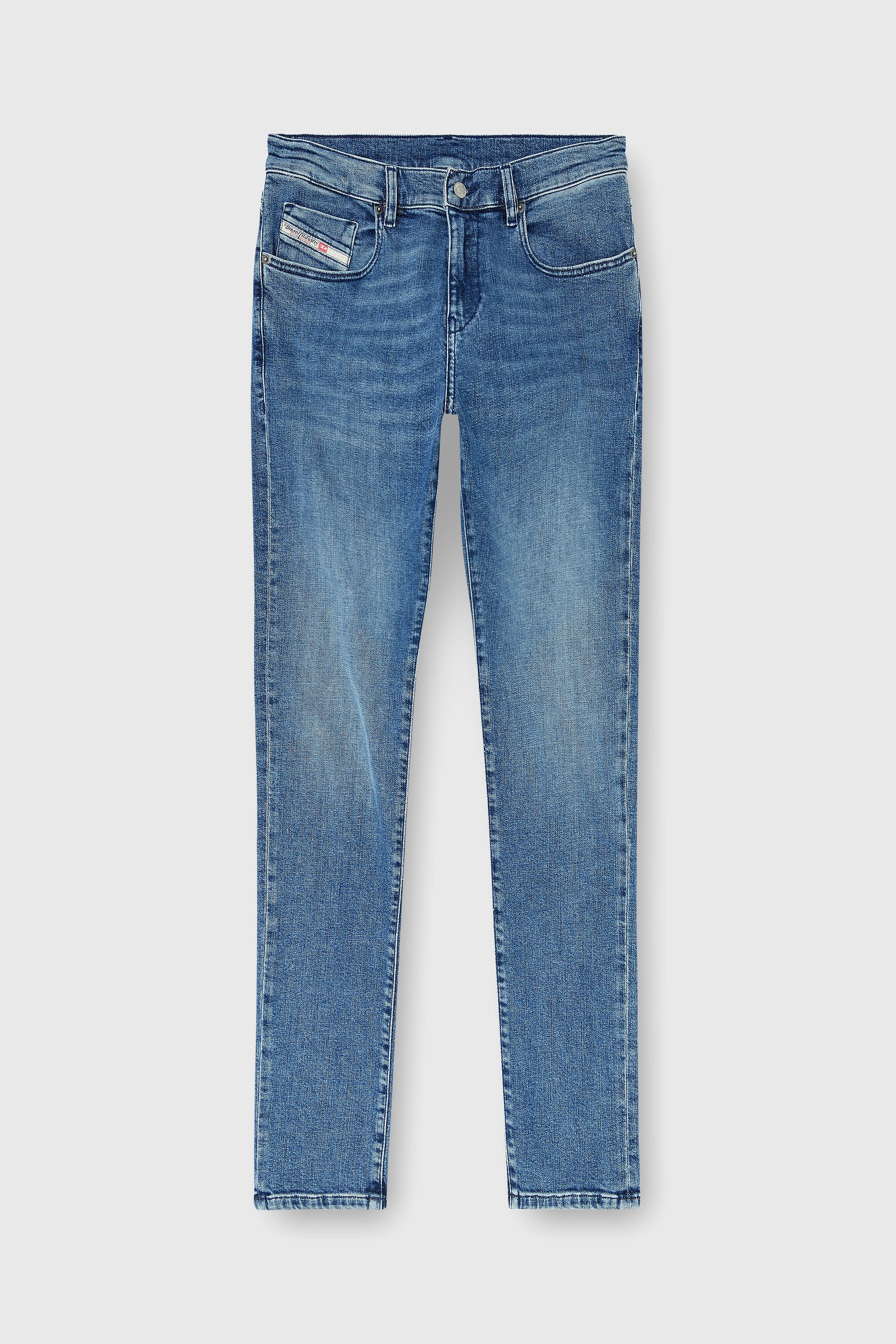 Diesel - Man's Slim Jeans 2019 D-Strukt 0HDBK, Medium blue - 6