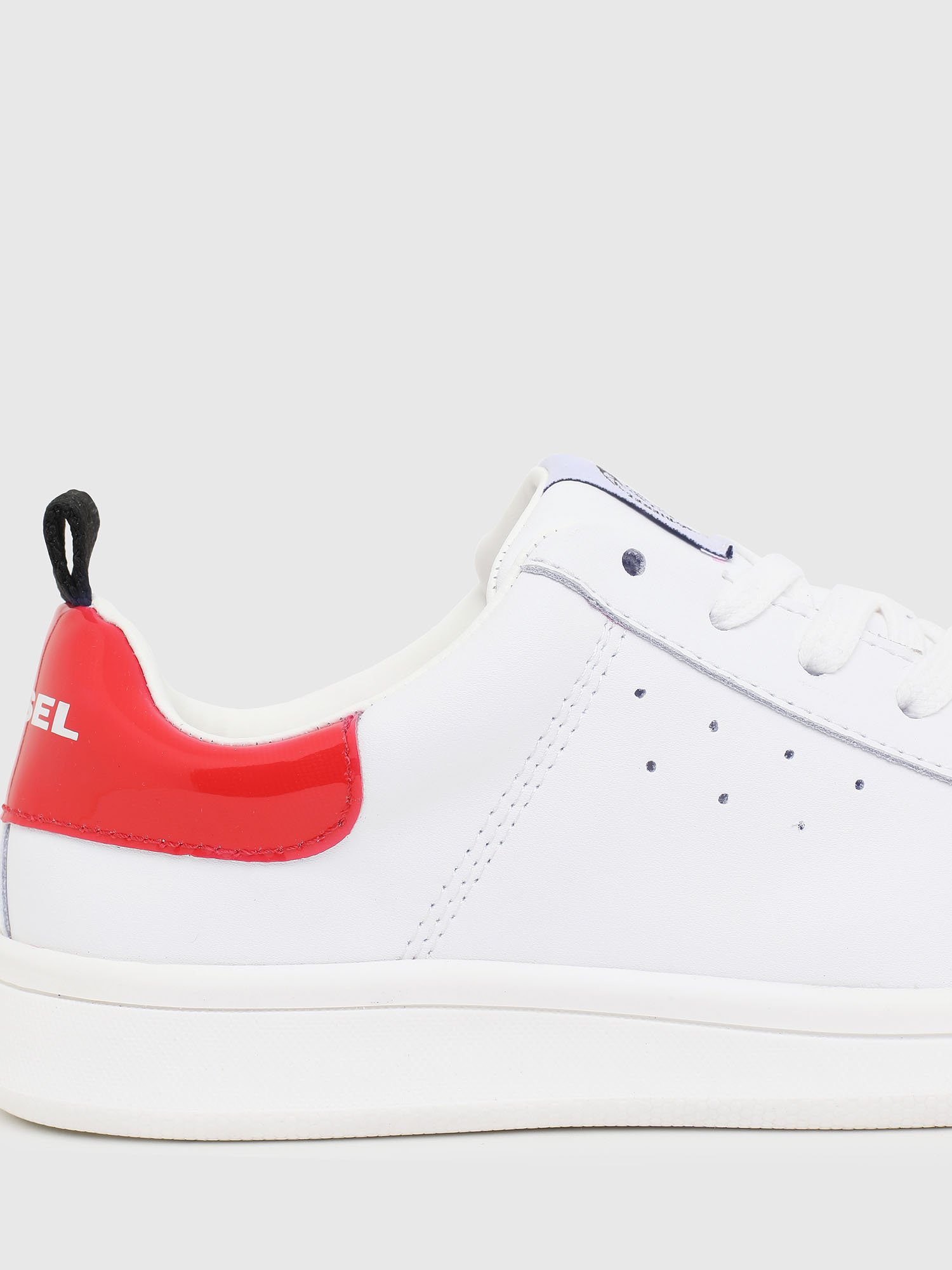 Diesel - SN LOW LACE 11 FULL, White/Red - Image 4