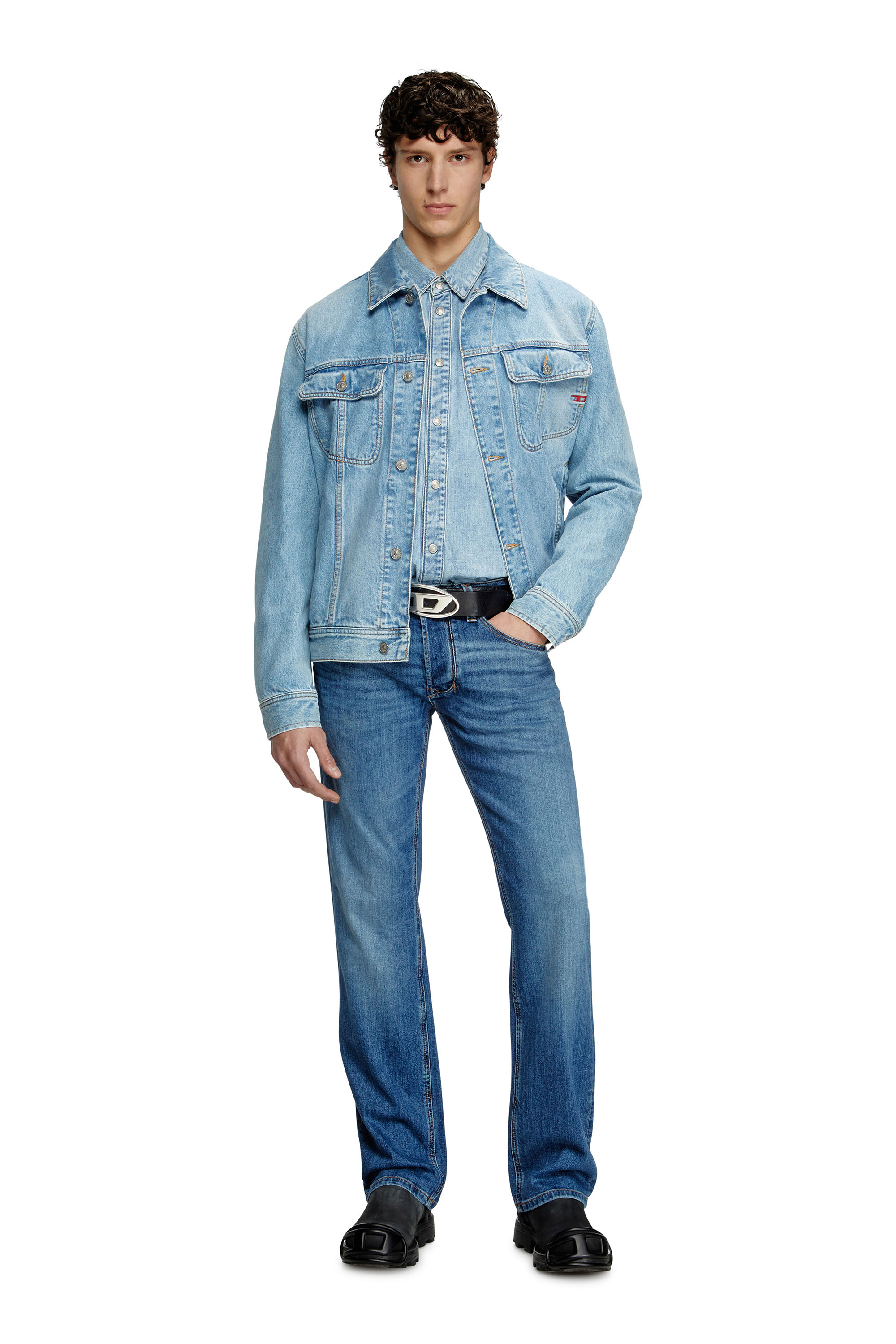 Diesel - Man's Regular Jeans 1985 Larkee 0KIAL, Light Blue - 2