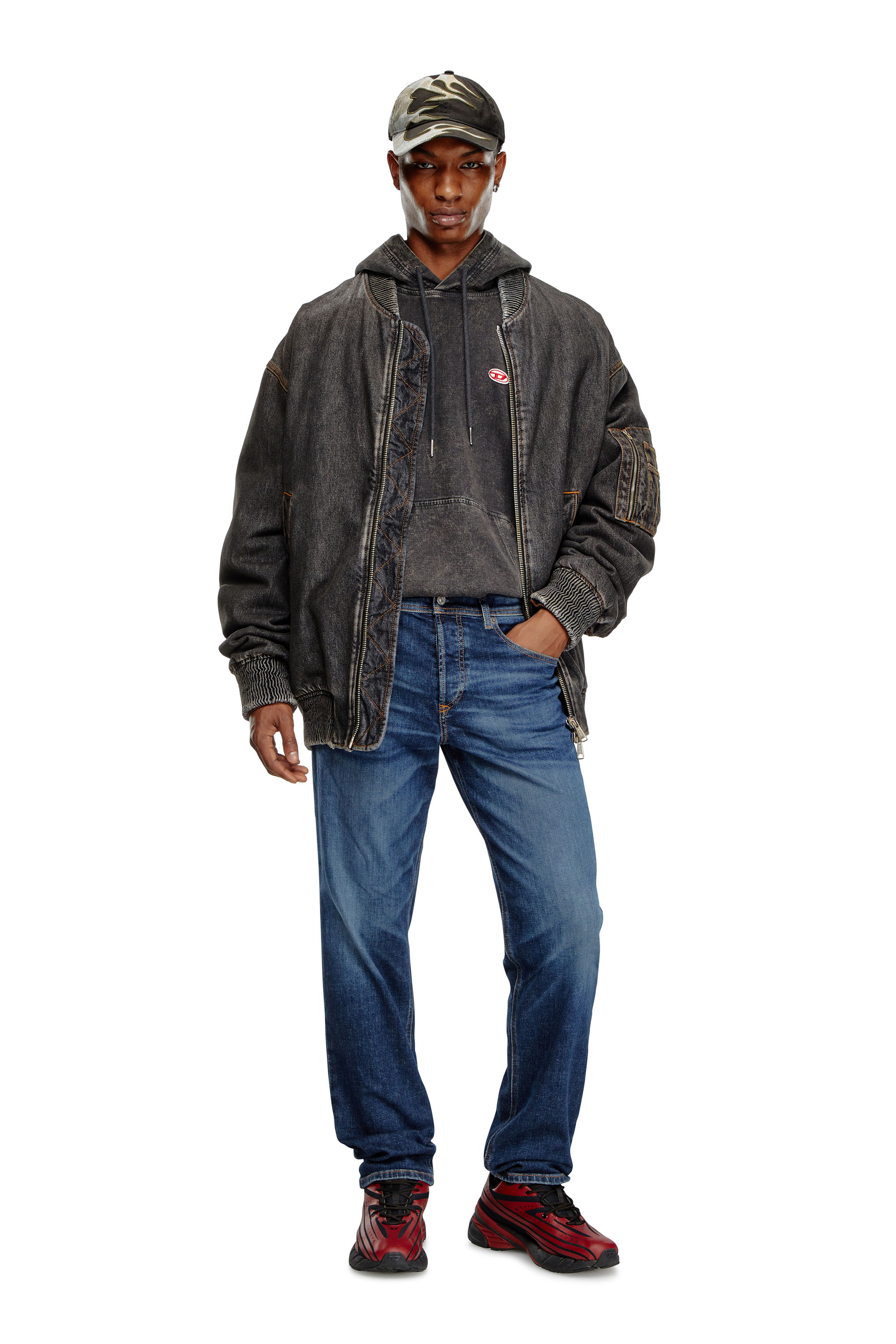 Diesel - Man Tapered Jeans 2023 D-Finitive 09J47, Dark Blue - Image 1