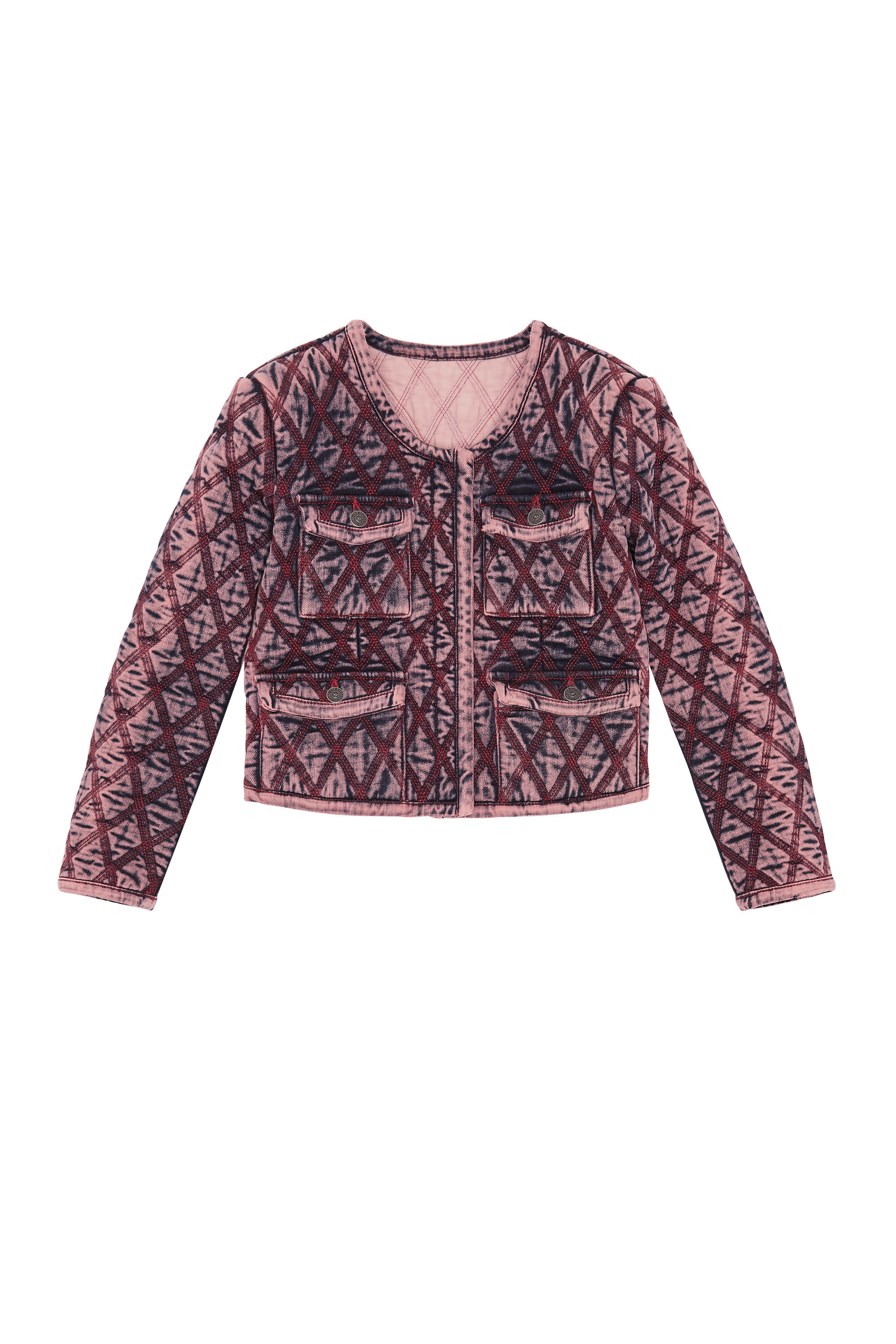 DE-VELOP-FS, Pink - Denim Jackets