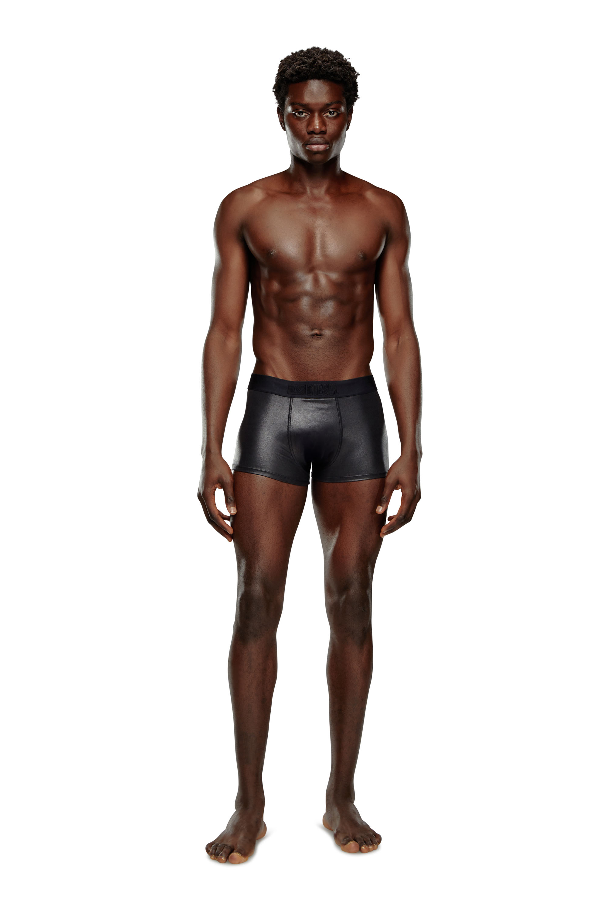 Men's Boxer briefs in sleek stretch fabric | Black | Diesel