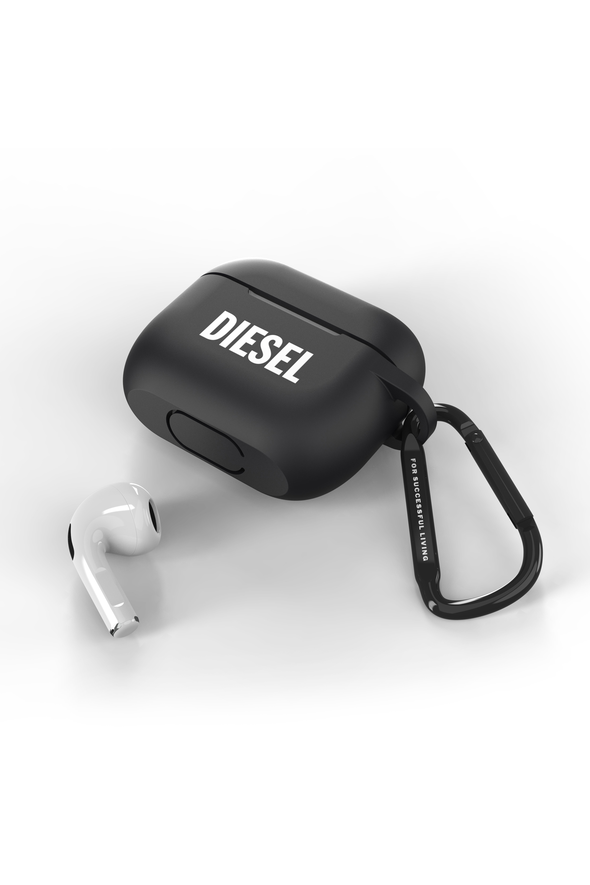 Diesel - 45829 AIRPOD CASE, Unisex's Airpod case silicone  for AirPods 3 in Black - 4