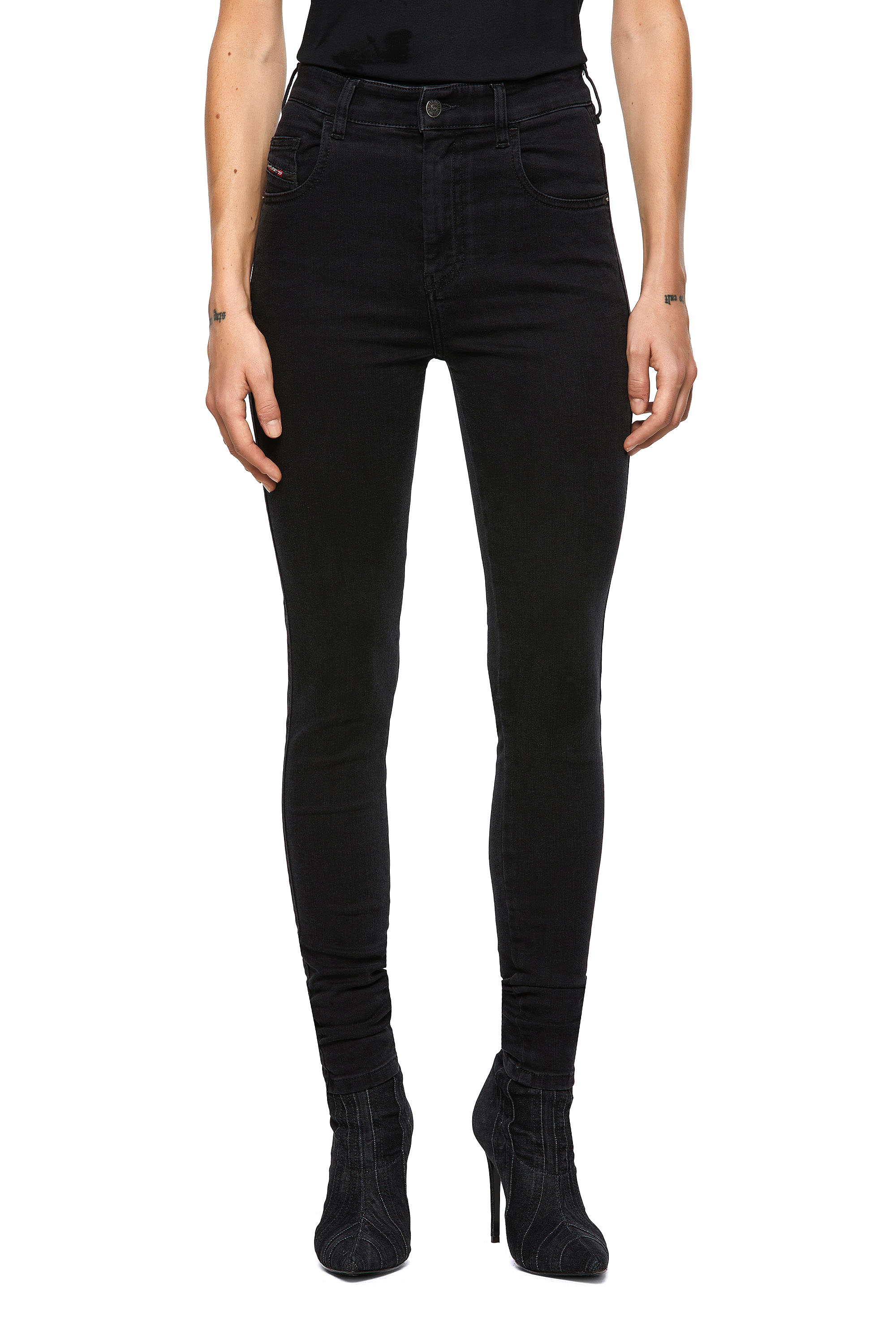 Slandy High 069VW, Black/Dark grey Diesel - Slandy High 069VW, Black/Dark grey - Jeans - Image 1