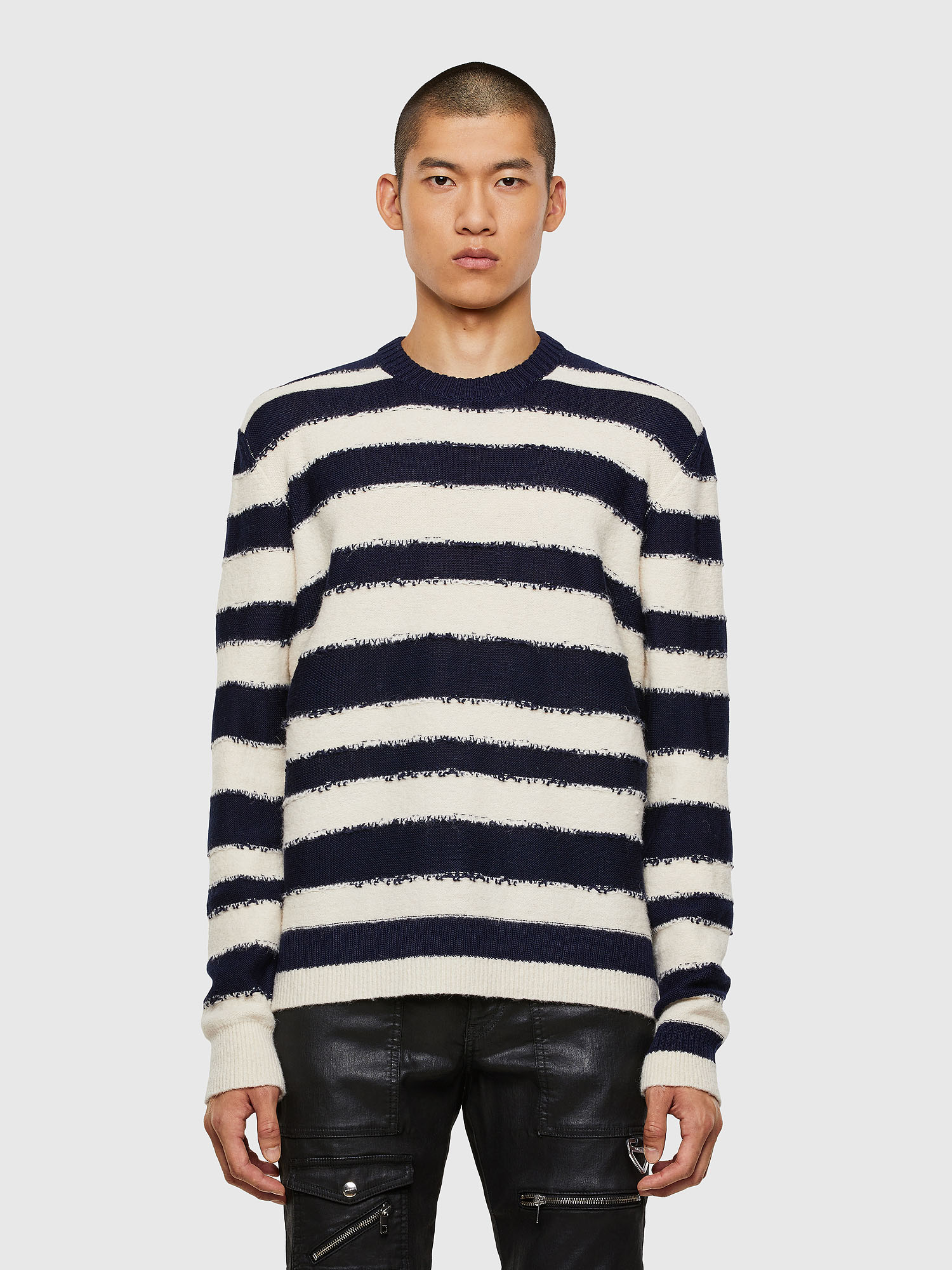 K-BRODIE, White/Blue Diesel - K-BRODIE, White/Blue - Knitwear - Image 1
