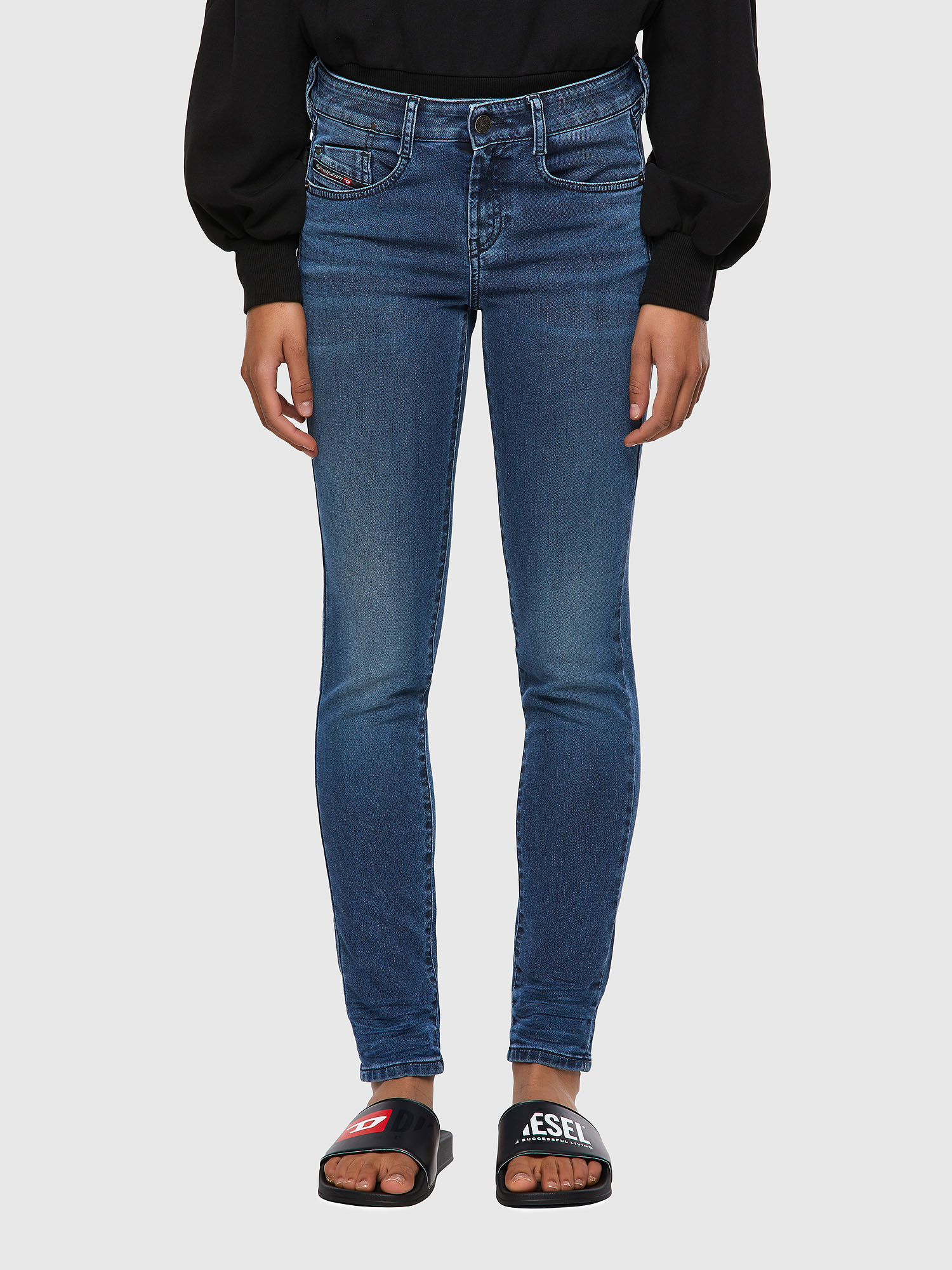 D-Ollies JoggJeans® 069VH, Medium blue Diesel - D-Ollies JoggJeans® 069VH, Medium blue - Jeans - Image 1