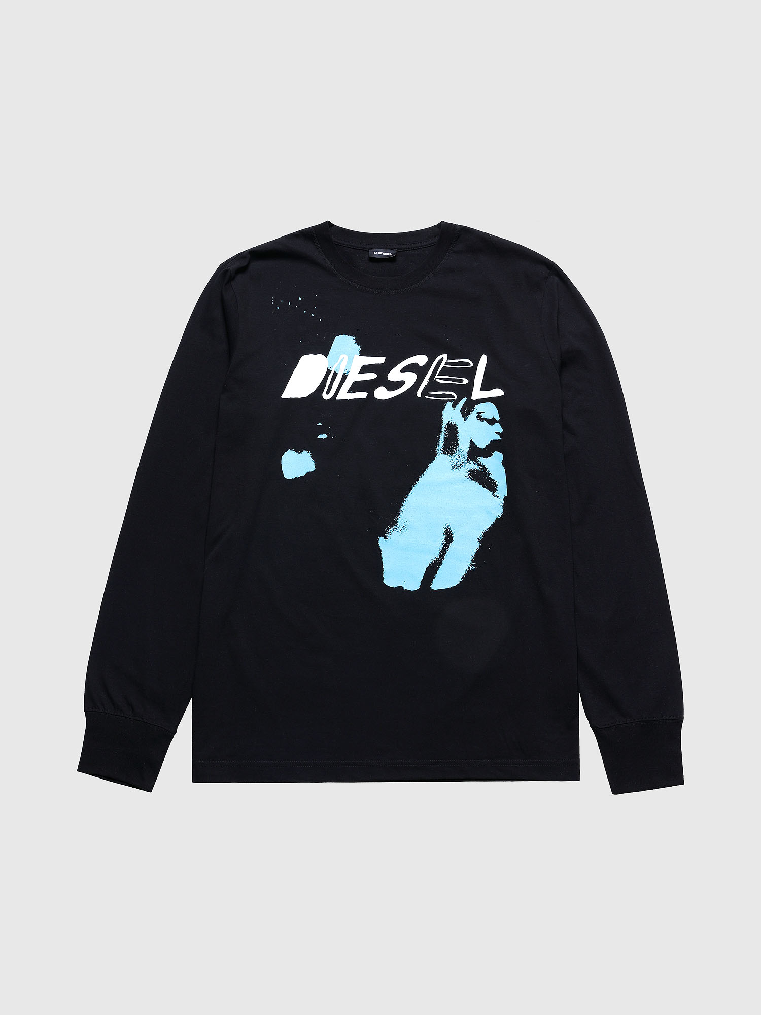 US-T-JUST-LS, Black Diesel - US-T-JUST-LS, Black - T-Shirts - Image 1