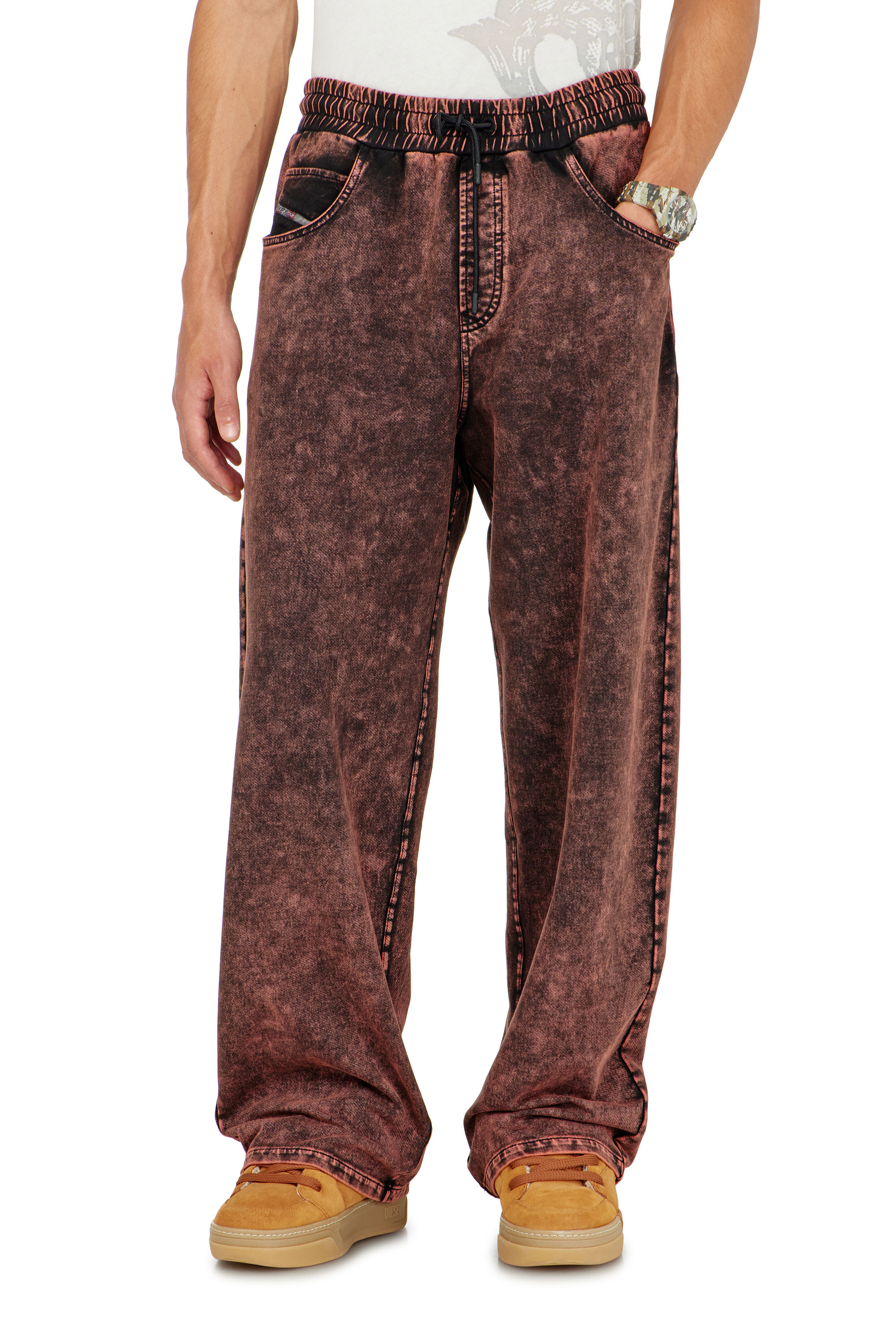 Diesel - P-STUK, Man's Sweatpants with denim effect in null - 3