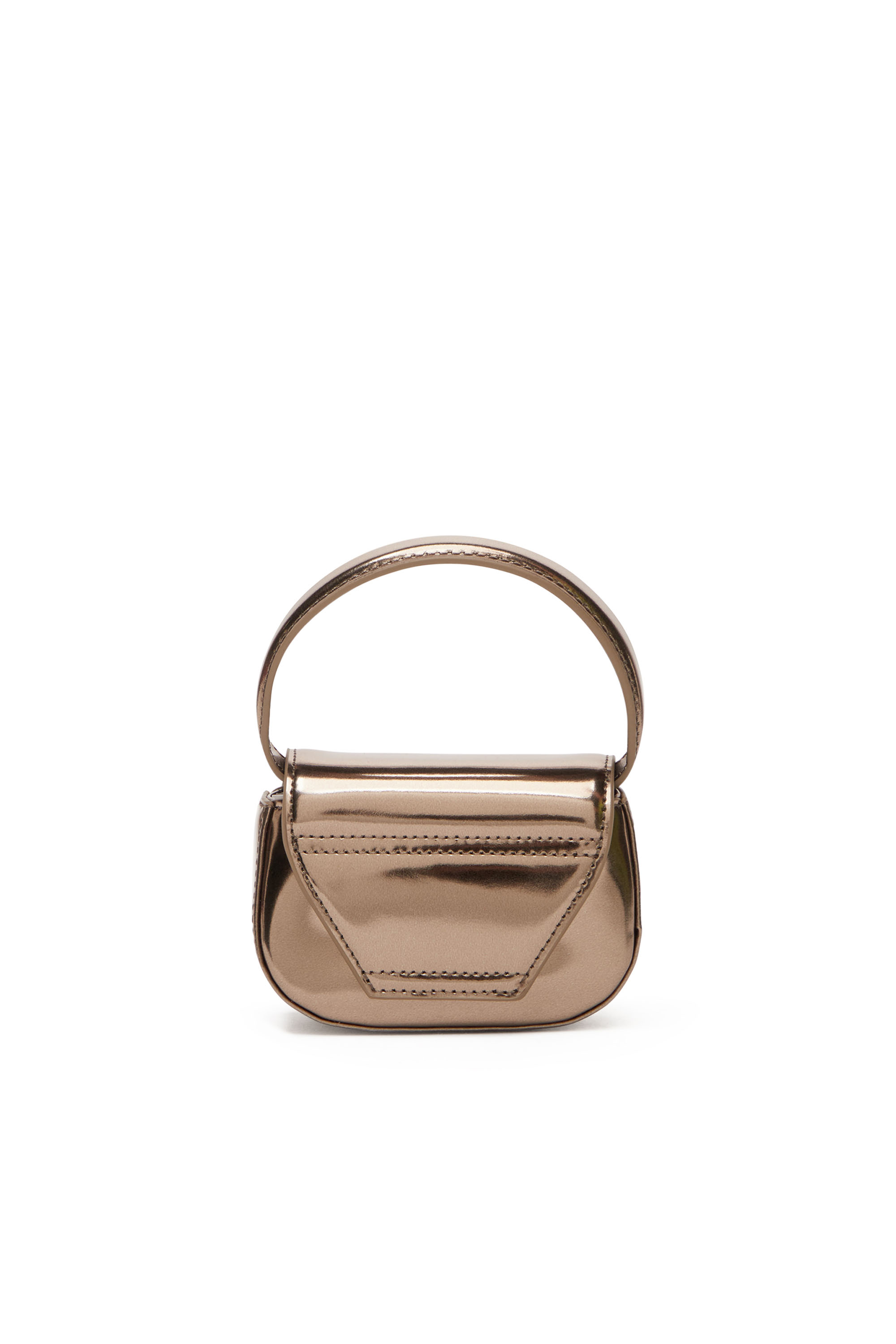 Diesel - 1DR-XS-S, Woman 1DR-XS-S-Iconic mini bag in mirrored leather in Brown - Image 2