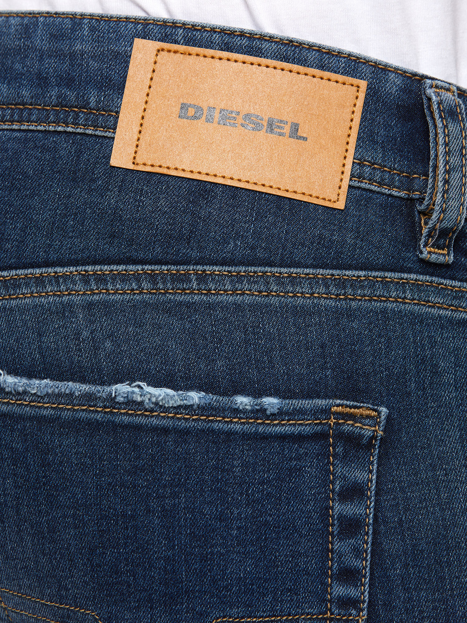 Sleenker 009dk Man Skinny Dark Blue Jeans Diesel