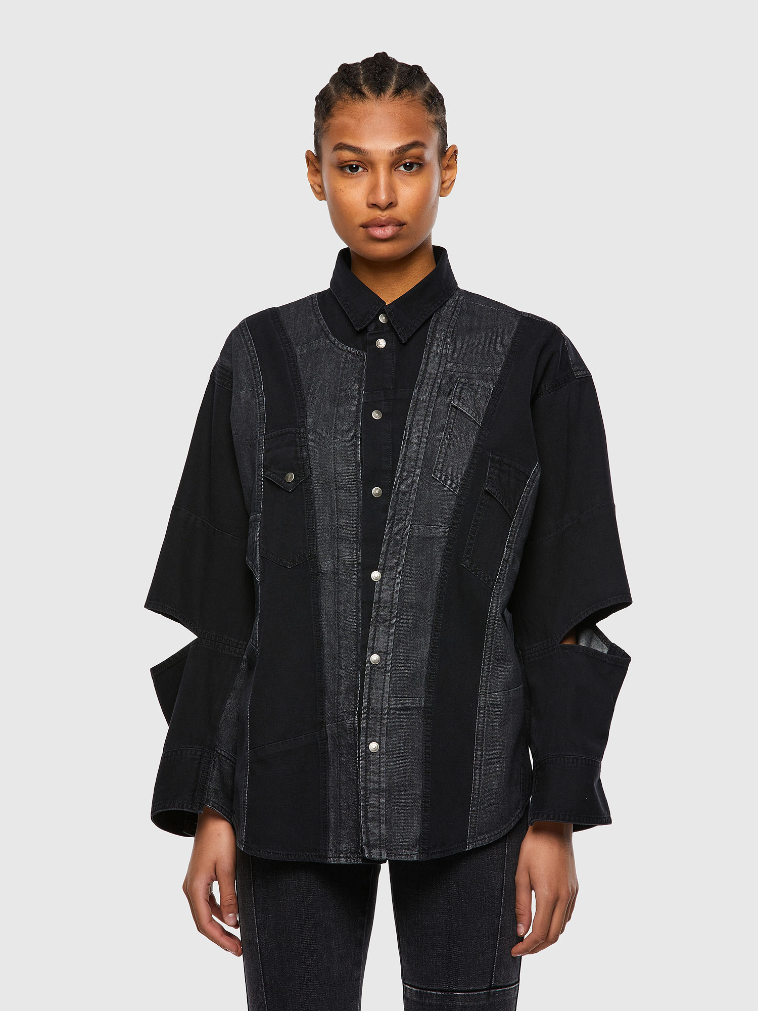 DE-RINGLE, Black Diesel - DE-RINGLE, Black - Denim Shirts - Image 1