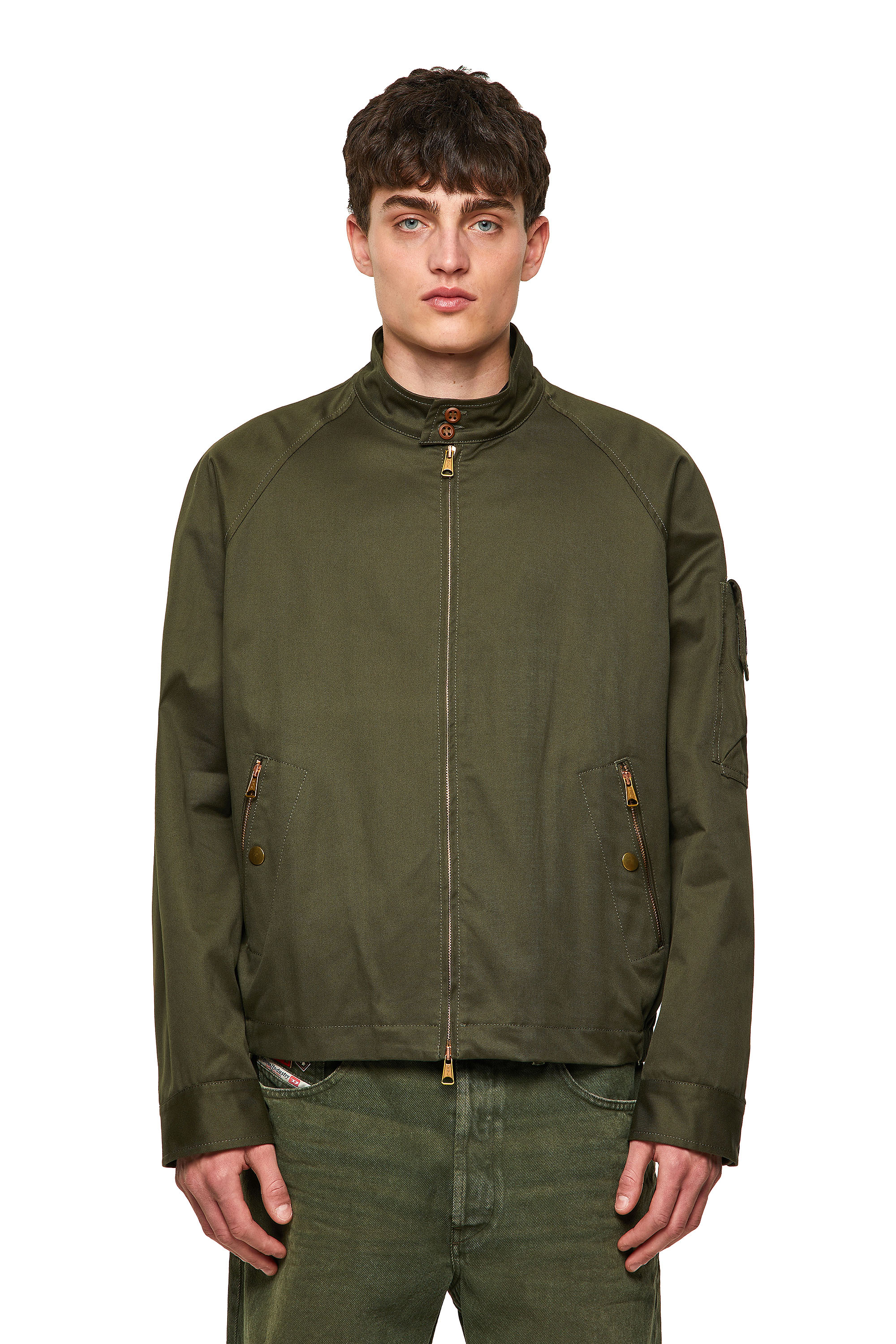 J-HARRY, Dark Green Diesel - J-HARRY, Dark Green - Jackets - Image 1