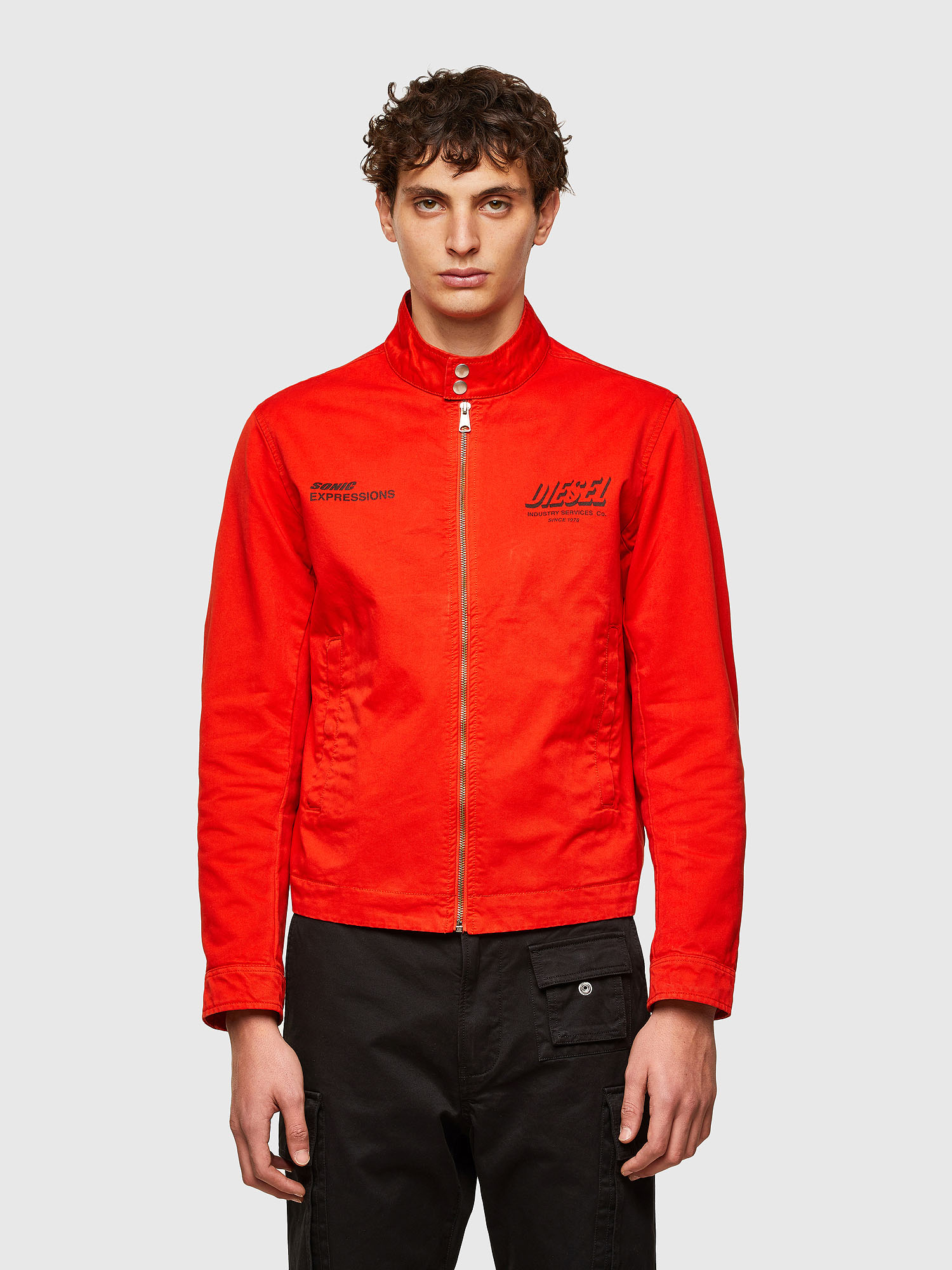 J-HALLS-PRINT, Orange Diesel - J-HALLS-PRINT, Orange - Jackets - Image 1