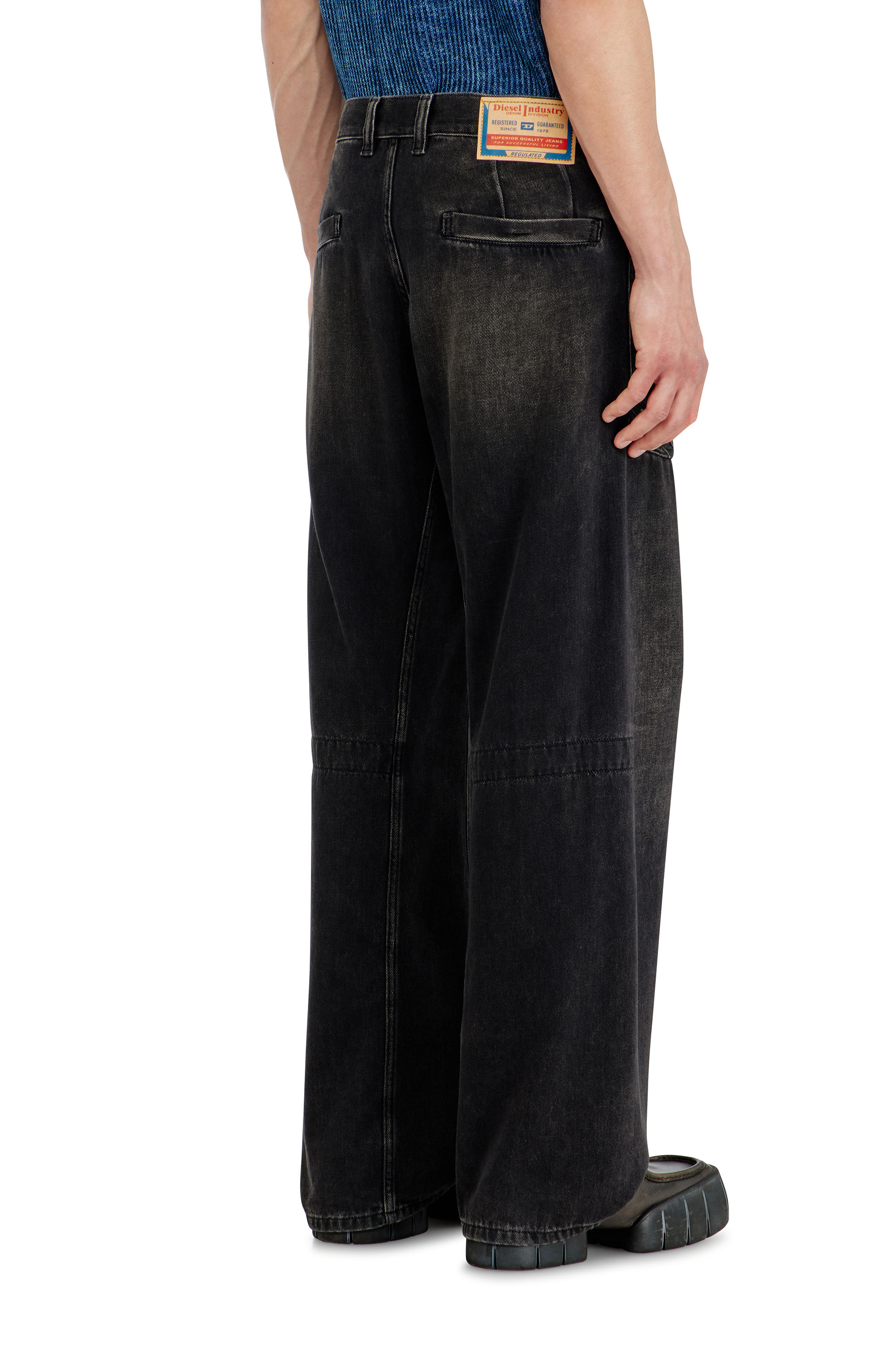 パンツ DIESEL Relaxed Jeans D-Zeta 09j96 W28 Men's Relaxed Jeans | Black/Dark grey | Diesel D-Zeta