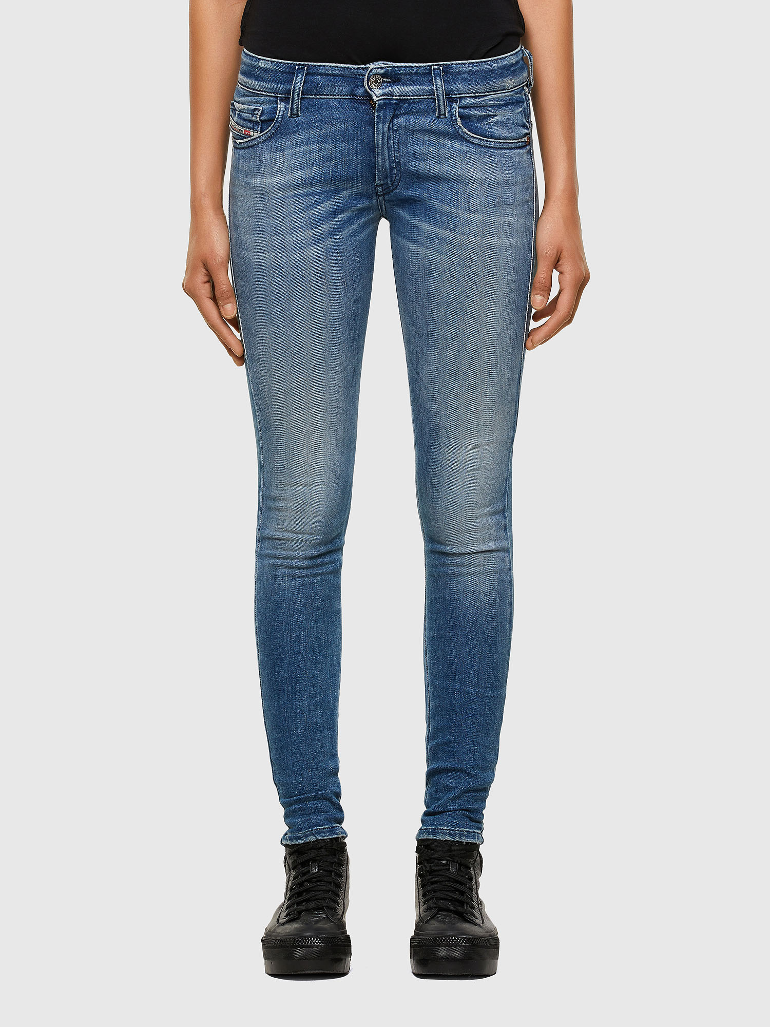 Slandy Low 009JI, Light Blue Diesel - Slandy Low 009JI, Light Blue - Jeans - Image 1