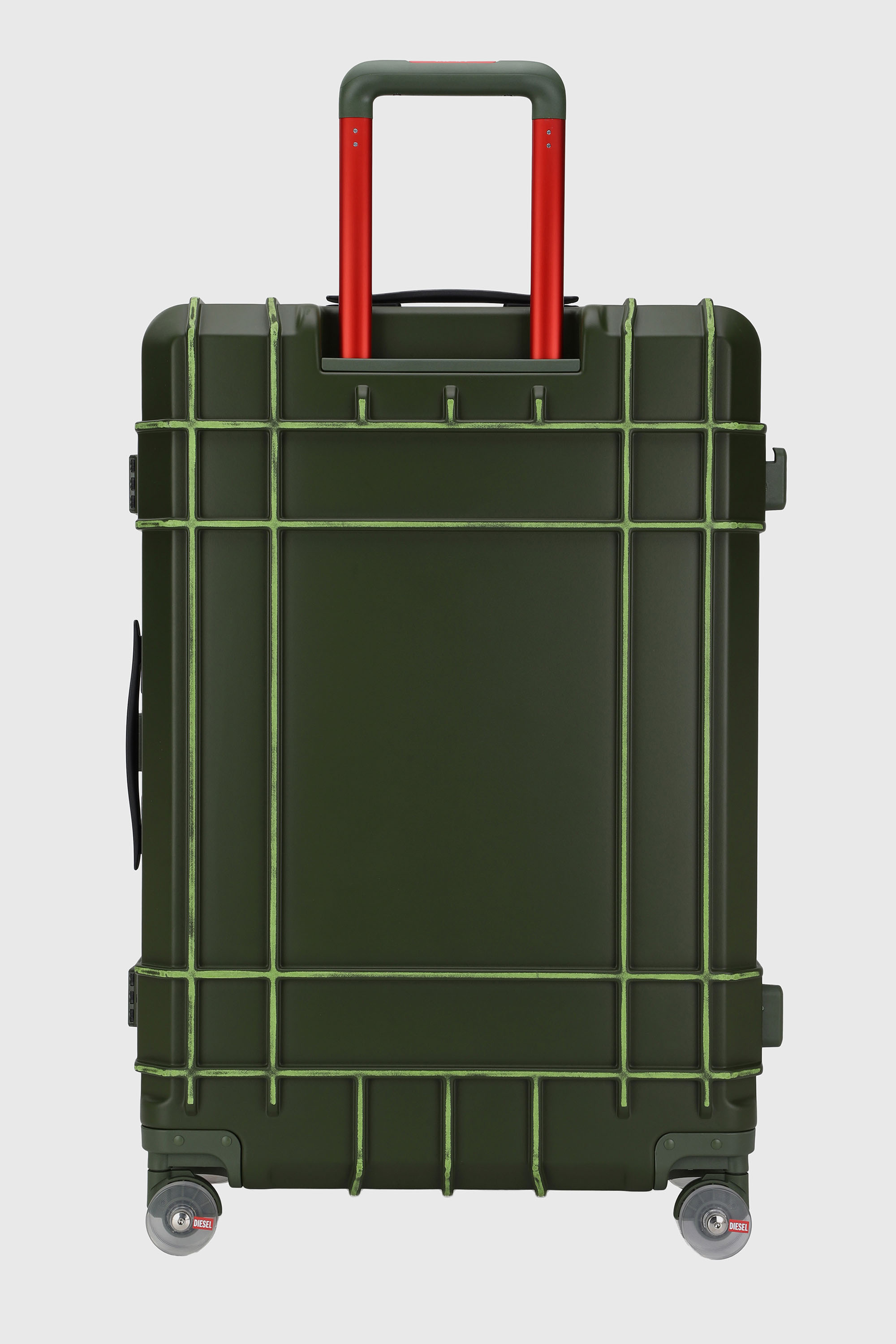 Diesel - DIESEL PC STRONG IMAGE TROLLEY- DSL003, Unisex's Rugged suitcase size L in Military Green - 2