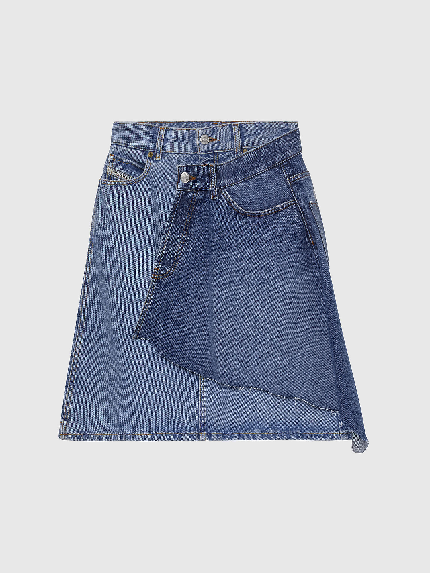 DE-TOBY, Light Blue Diesel - DE-TOBY, Light Blue - Skirts - Image 1