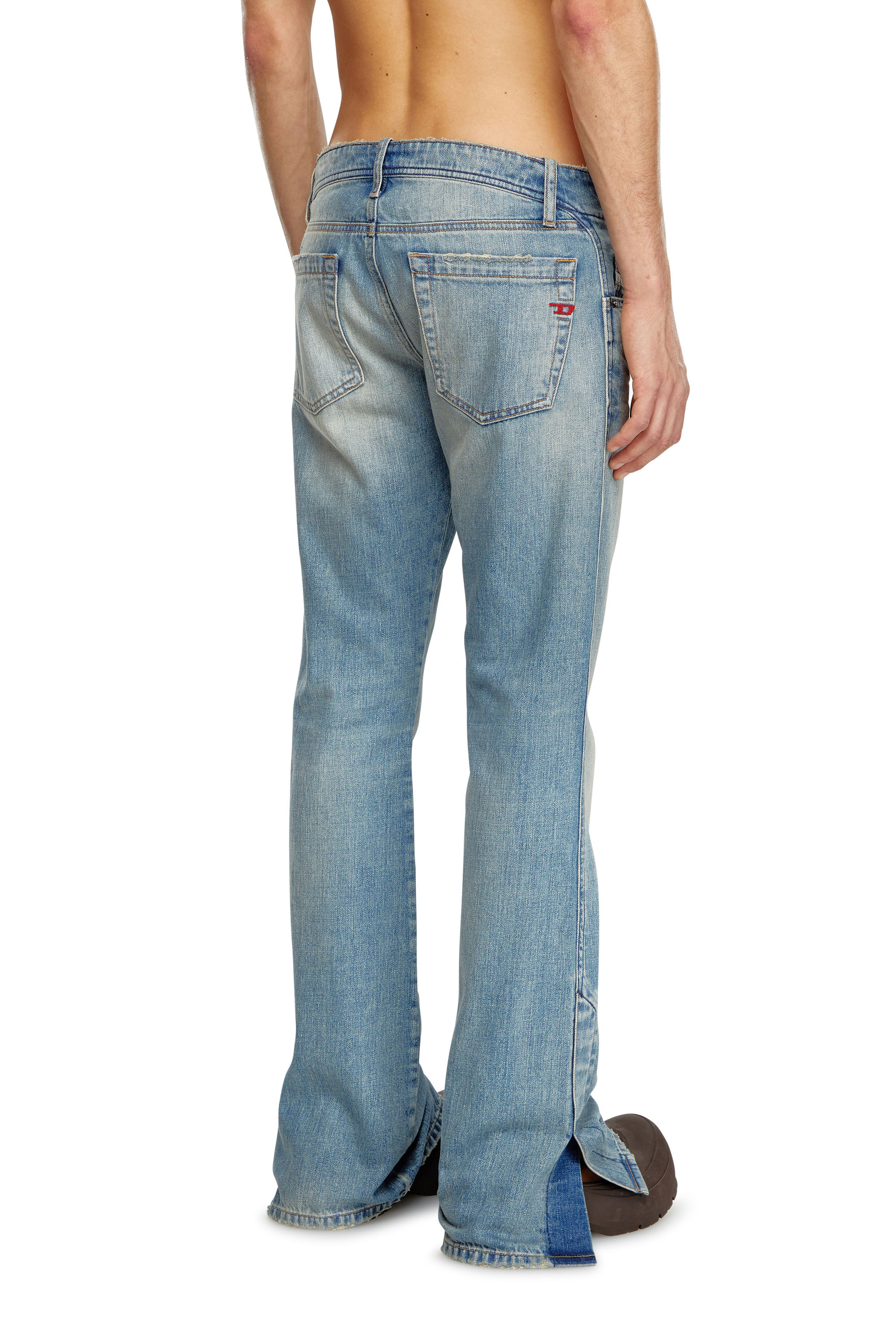 Diesel - Man Bootcut Jeans D-Backler 0GRDN, Light Blue - Image 3