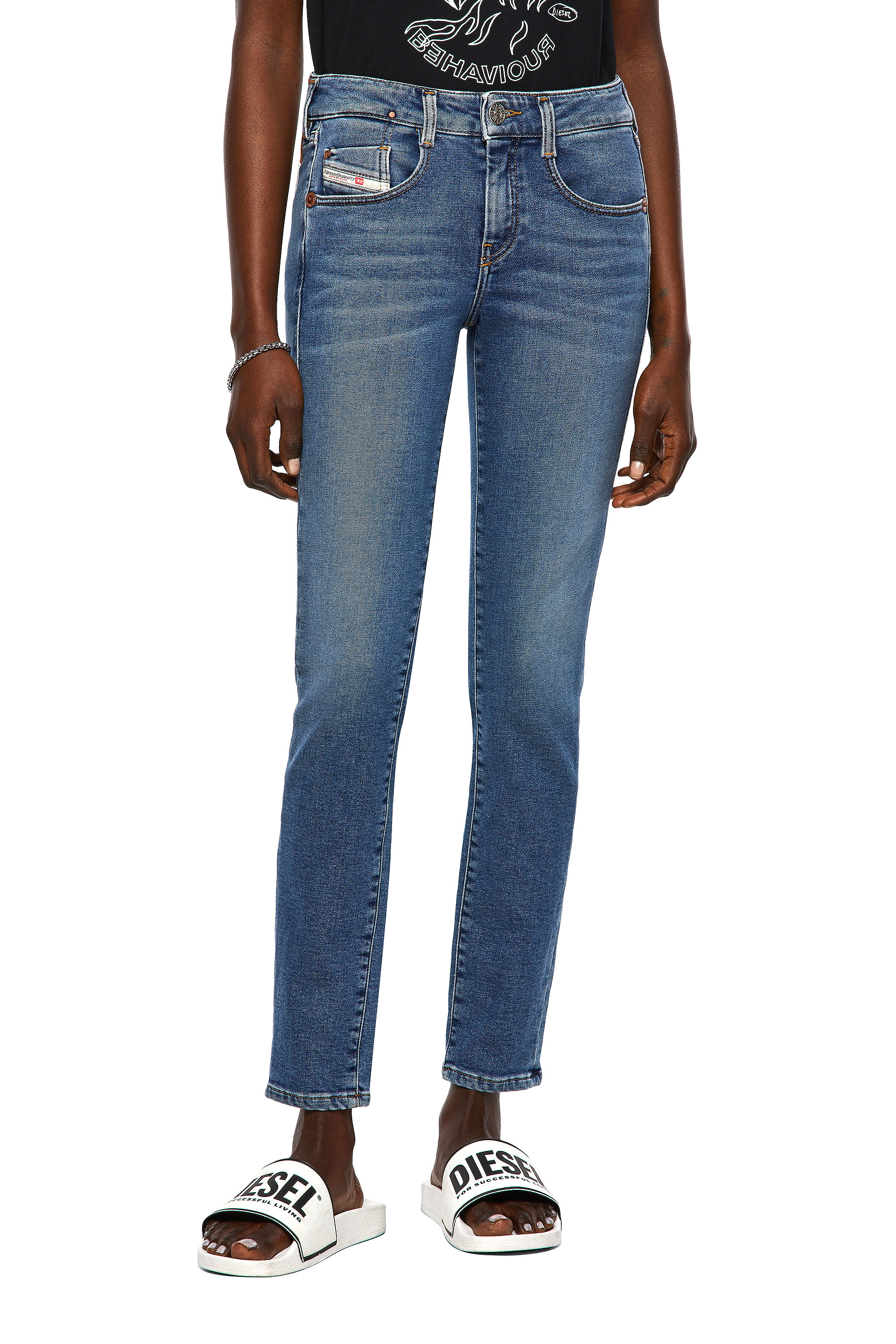 D-Ollies JoggJeans® 069XA, Medium blue Diesel - D-Ollies JoggJeans® 069XA, Medium blue - Jeans - Image 1
