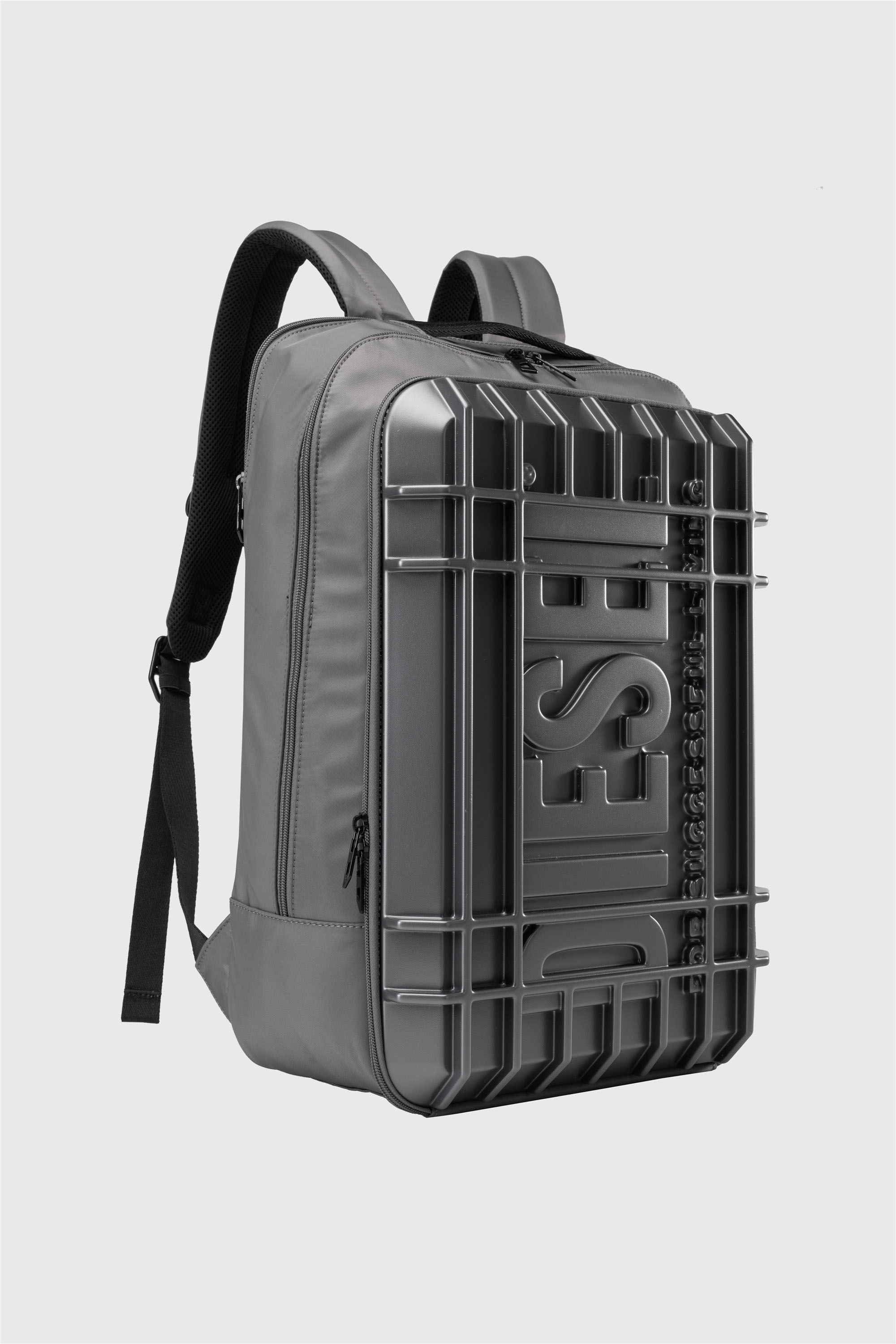 Diesel - DIESEL PC STRONG IMAGE BACKPACK- DSB005, Unisex's Rugged travel backpack in Dark grey - 5
