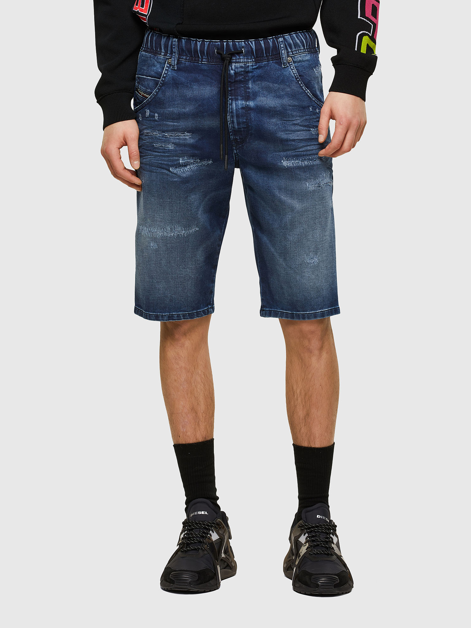 D-KROOSHORT JOGGJEANS, Medium blue Diesel - D-KROOSHORT JOGGJEANS, Medium blue - Shorts - Image 1