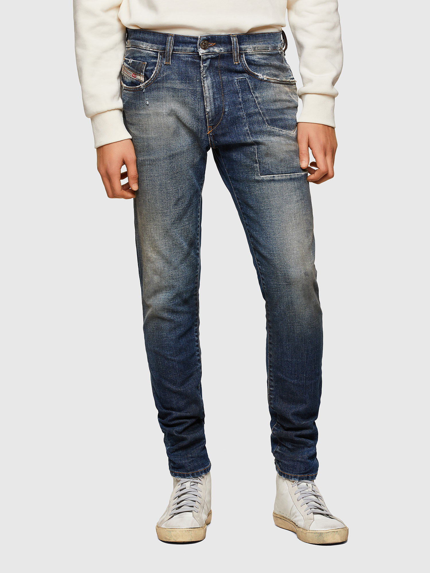 D-Strukt 009TX, Dark Blue Diesel - D-Strukt 009TX, Dark Blue - Jeans - Image 1