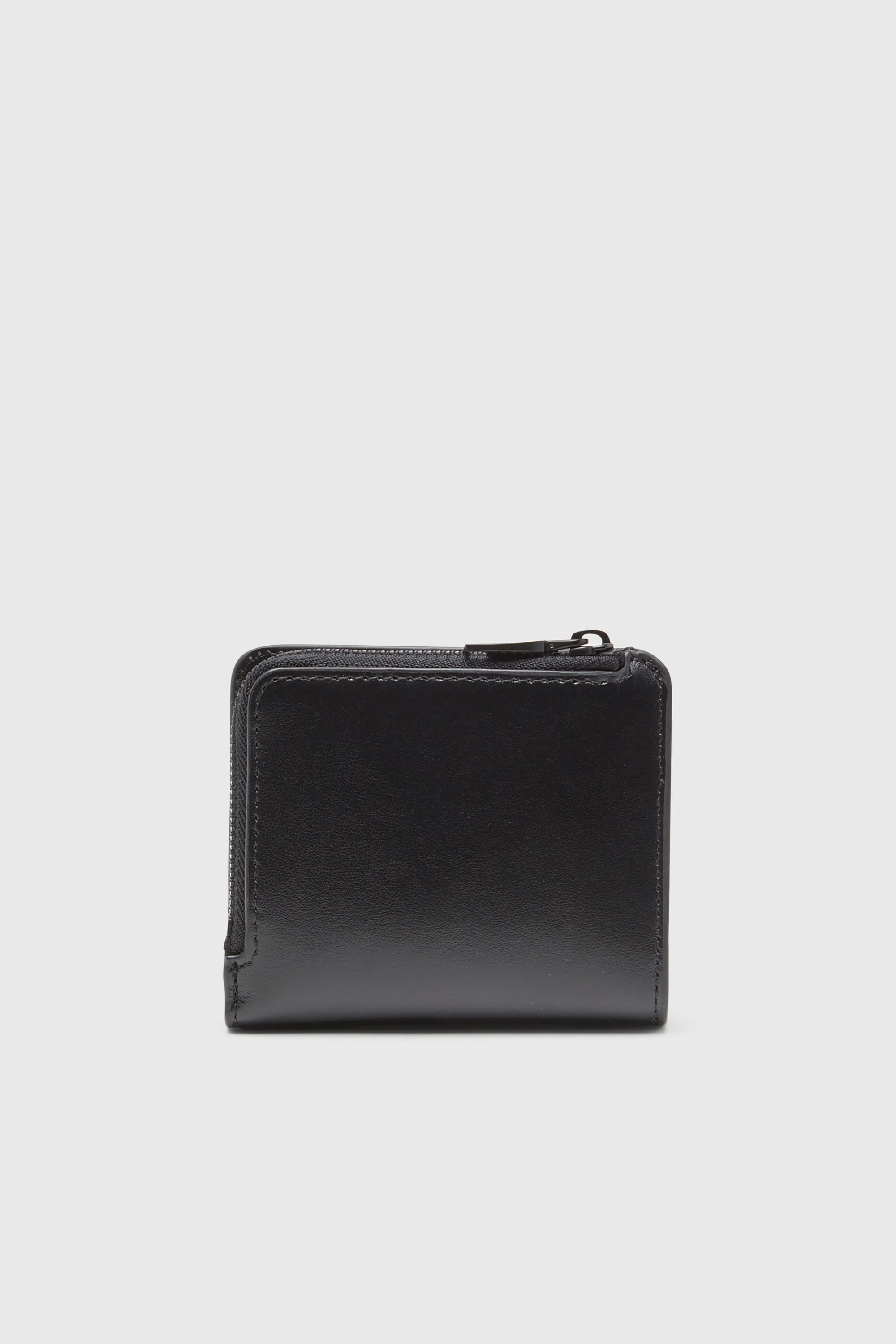 Diesel - HOLI -D BI FOLD ZIP L, Man's Zipped leather card holder in Black - 2
