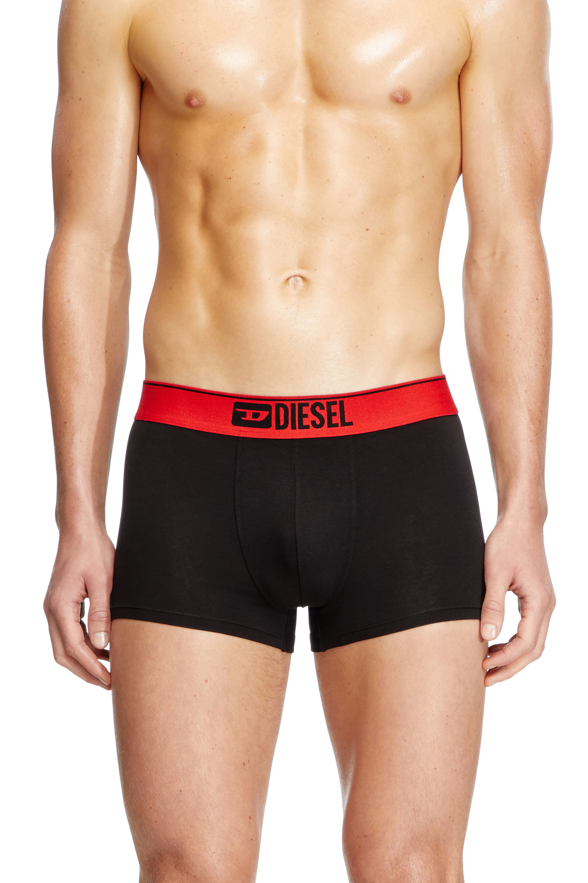 Diesel - UMBX-DAMIENTHREEPACK, Man's Three-pack of plain boxer in Multicolor/Black - 3