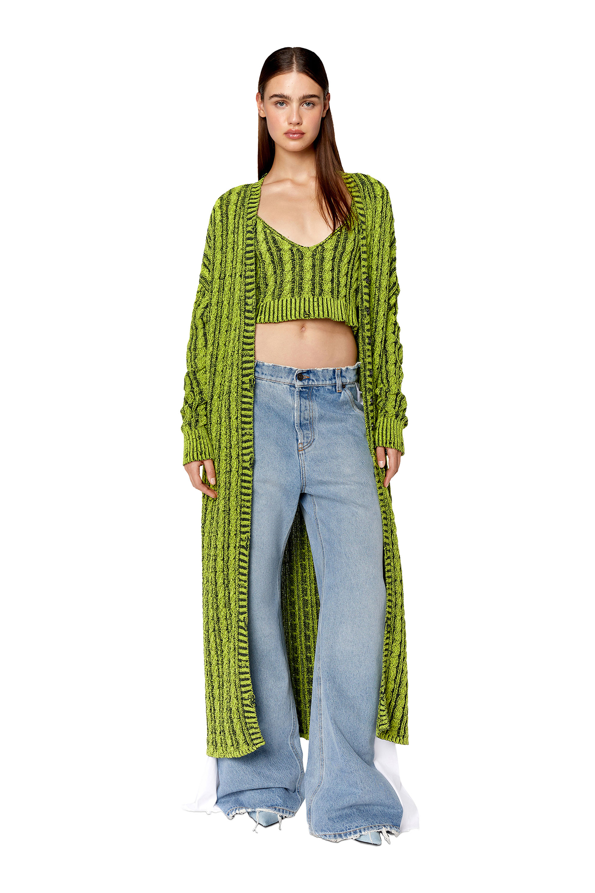 Women's Crop top in cable-knit chenille | M-MILOS Diesel