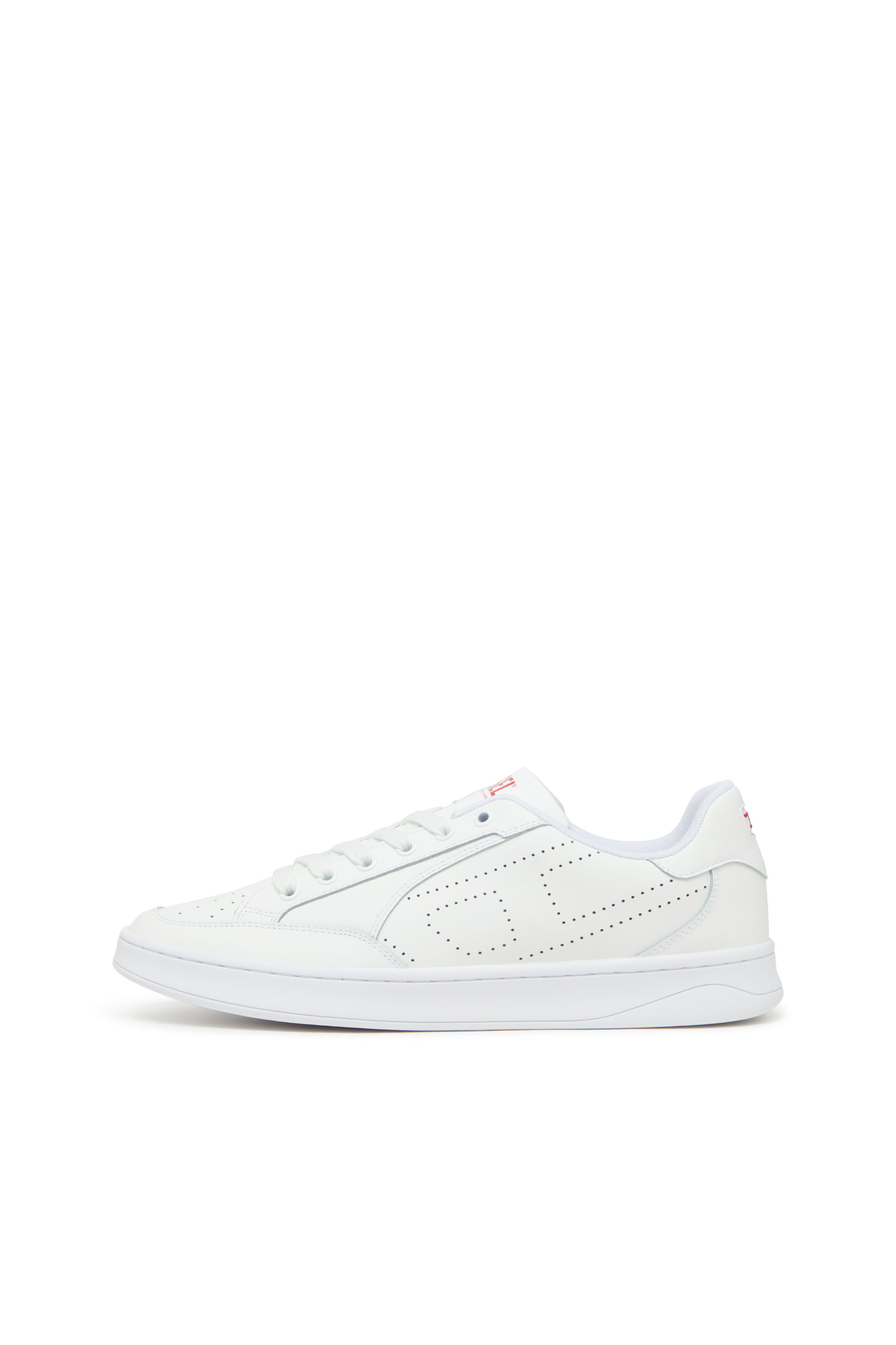 Diesel - S-DAKOTA LOW W, Woman's S-Dakota-Leather sneakers with perforated logo in White - 7