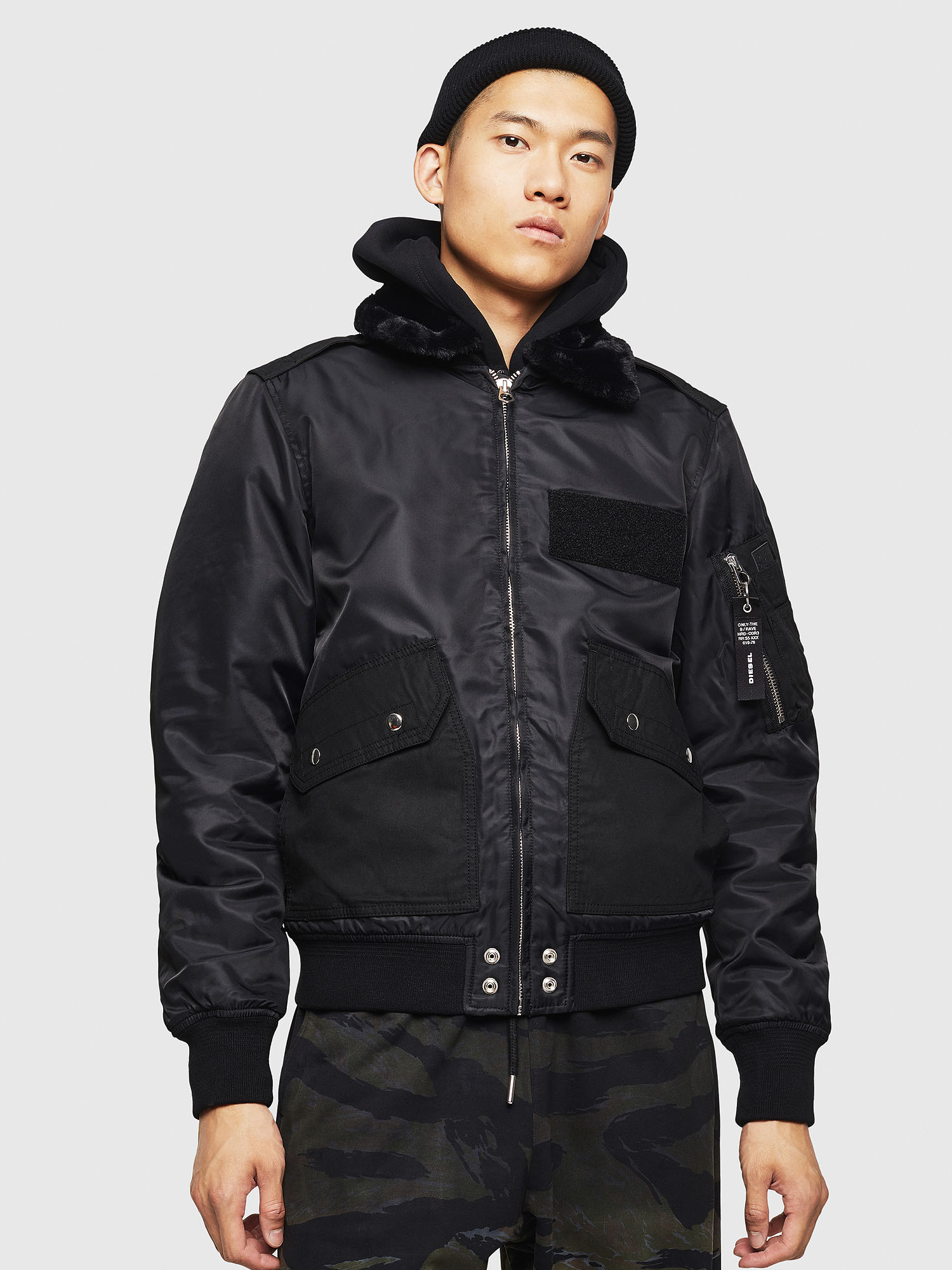 W-SLOTKIN-A, Black Diesel - W-SLOTKIN-A, Black - Winter Jackets - Image 1