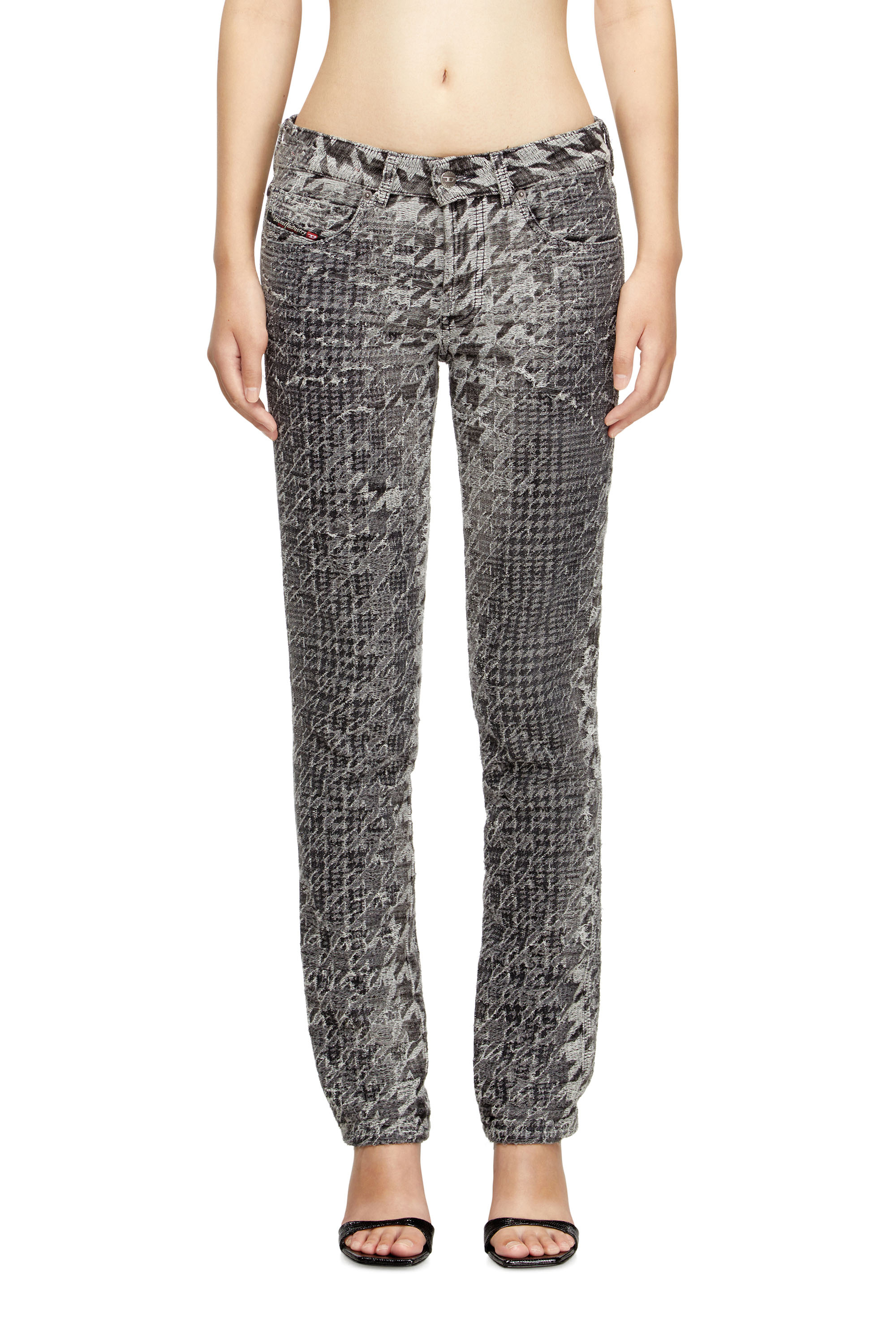 Diesel - Woman's Slim Jeans 1992 D-Jiann 0CEBN, Black/Dark grey - 1