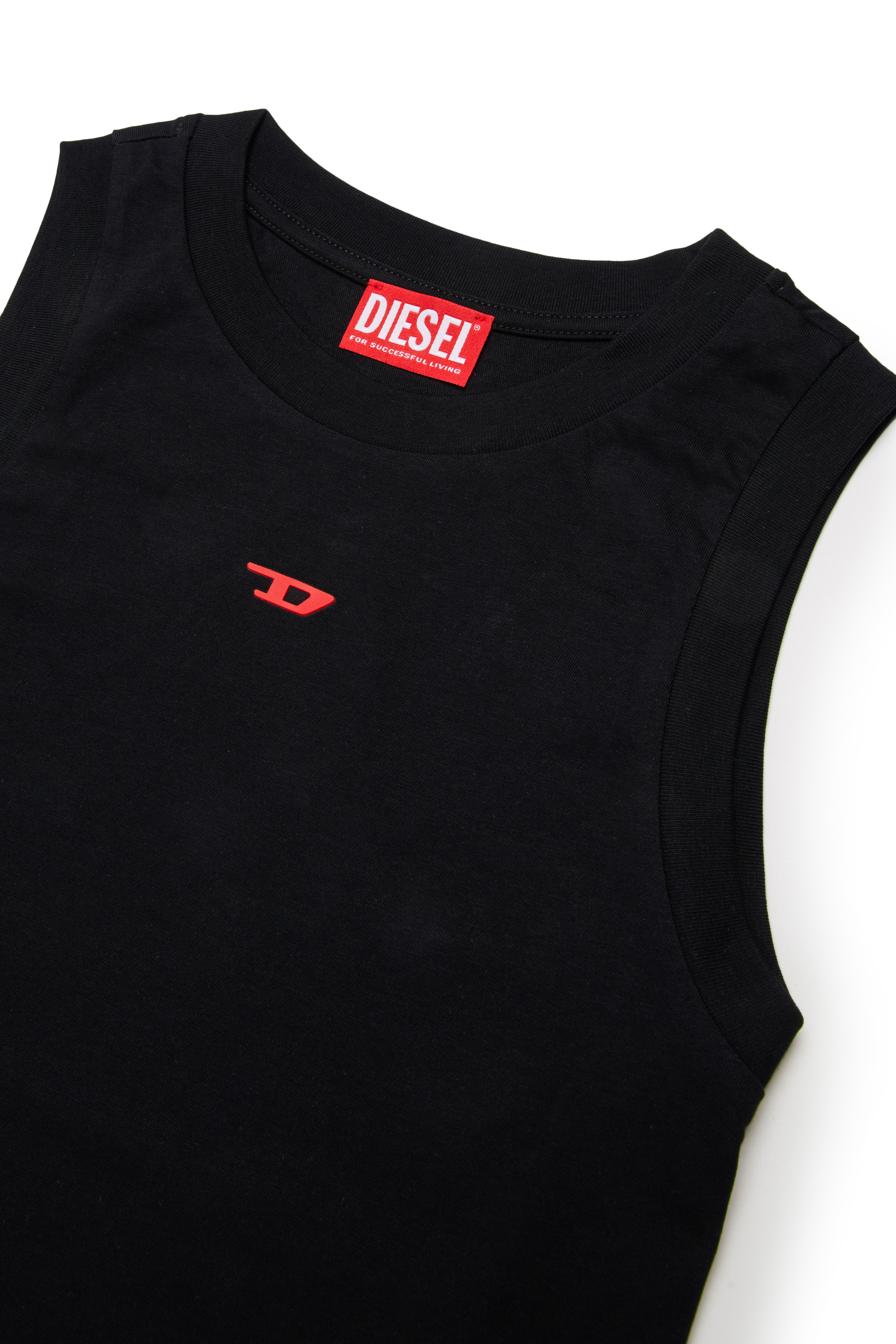 Diesel - MTIARDY, Man's Muscle tee with D logo in Black - 3