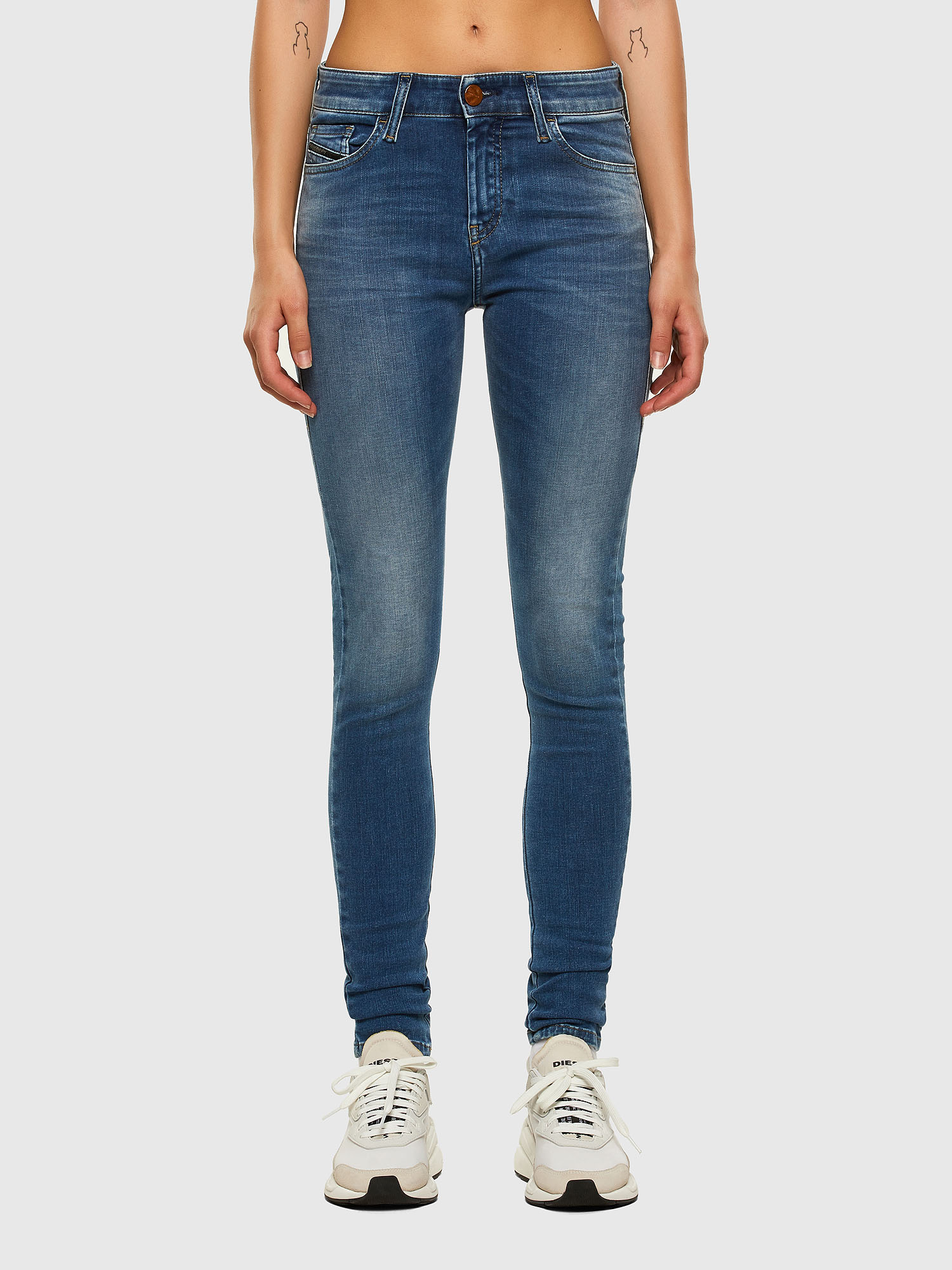Slandy 084NM, Medium blue Diesel - Slandy 084NM, Medium blue - Jeans - Image 1