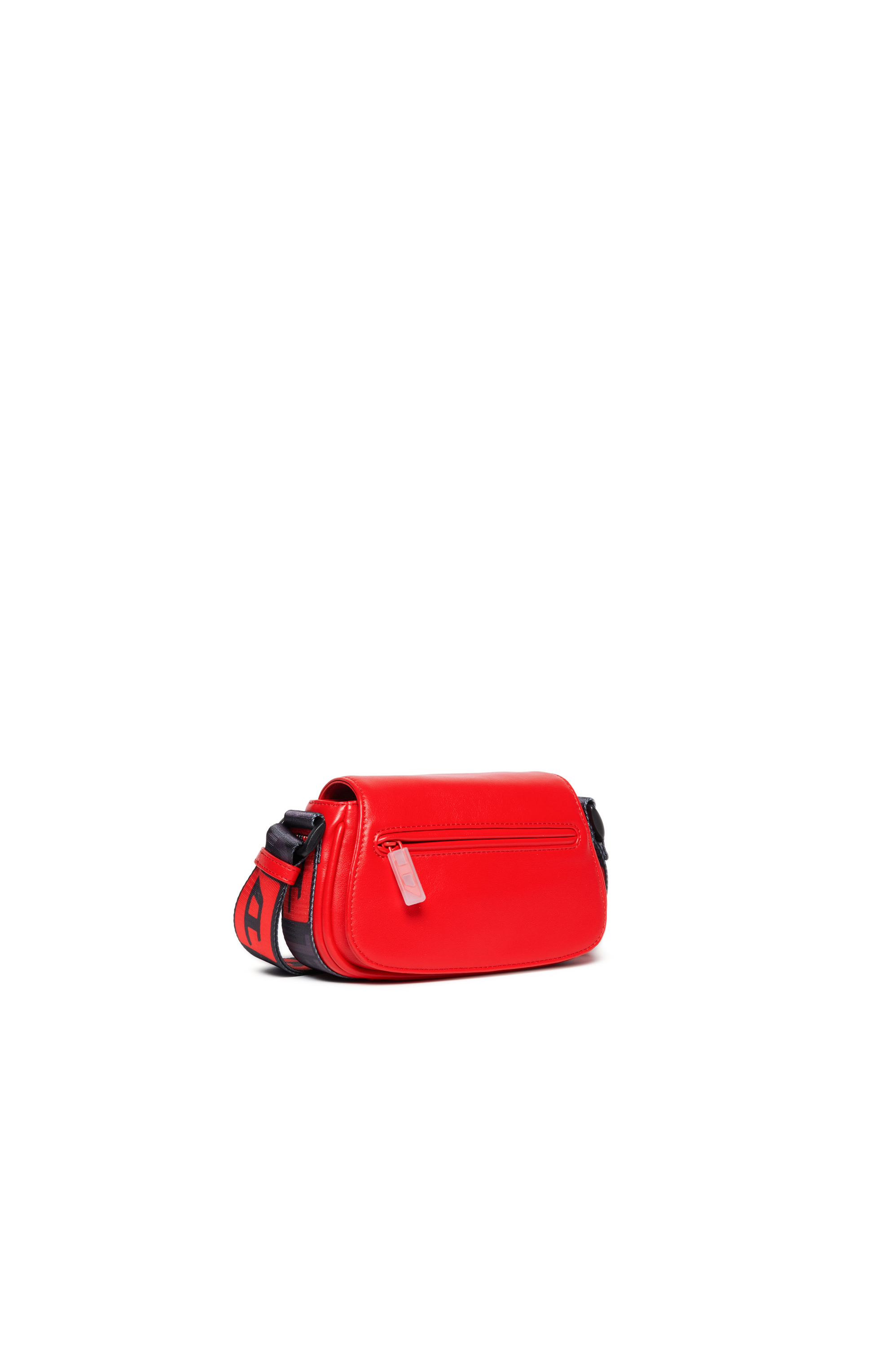 Girl's Crossbody bag with logo strap | Red | Diesel TR