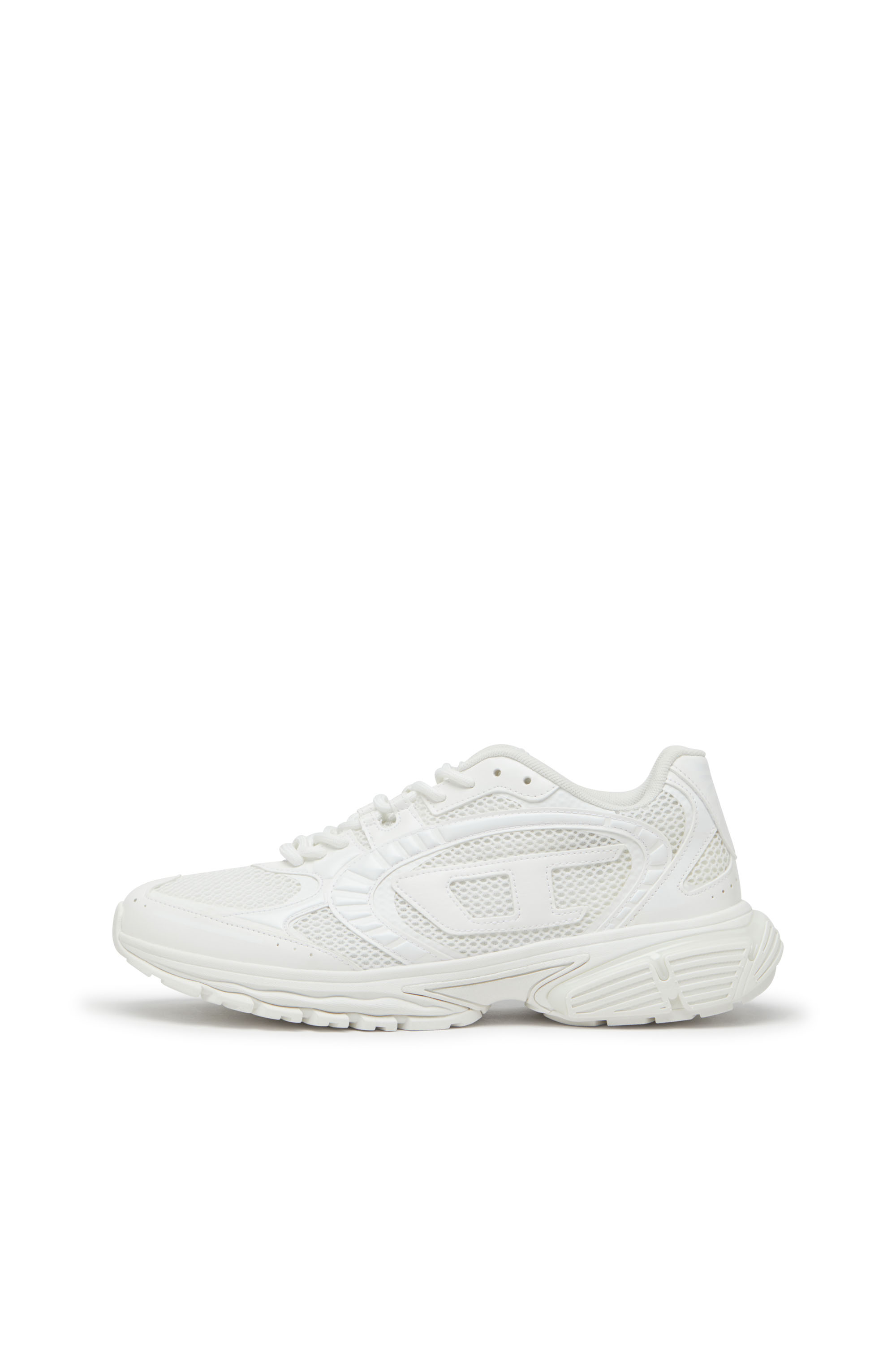 Diesel - S-PRO-V-DENSE LOW W, Woman's S-Pro-V-Dense-Monochrome mesh sneakers with Oval D logo in White - 7