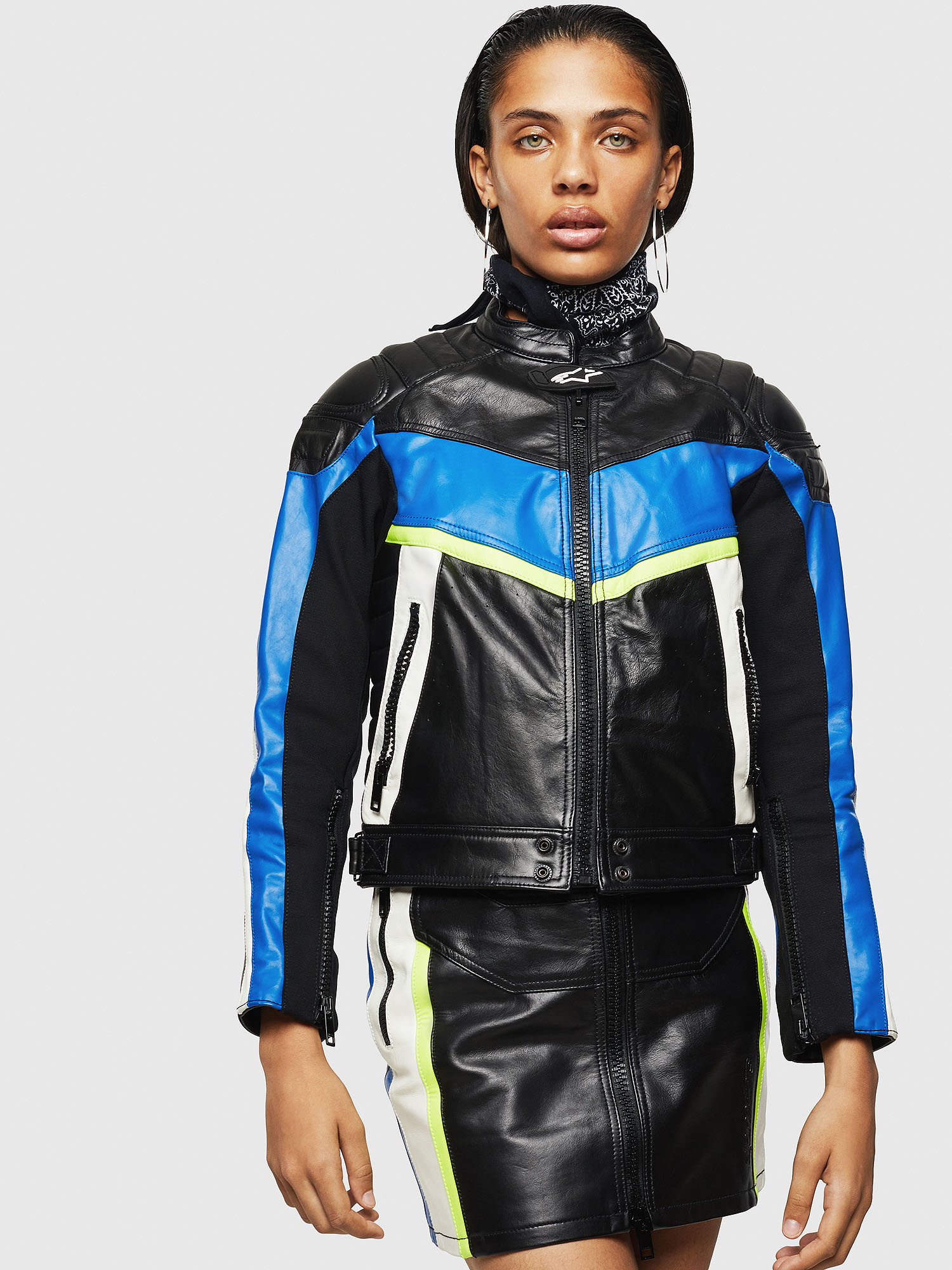 ASTARS-LQUATTRO, Black Diesel - ASTARS-LQUATTRO, Black - Leather jackets - Image 1