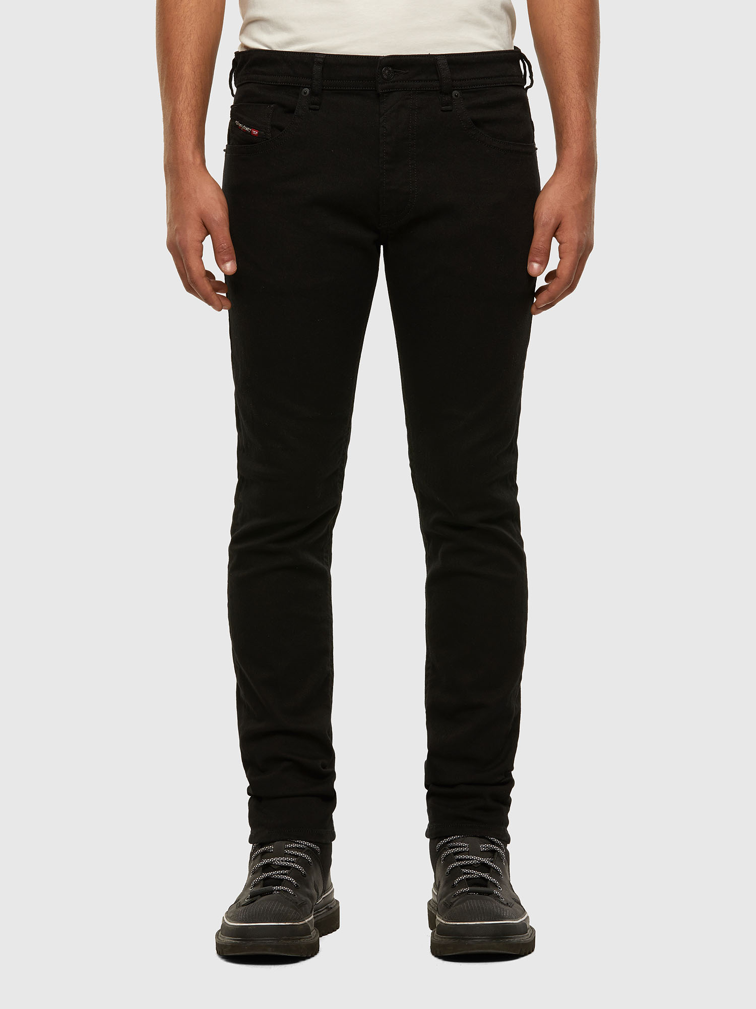 Thommer 0688h Man Slim Black Dark Grey Jeans Diesel