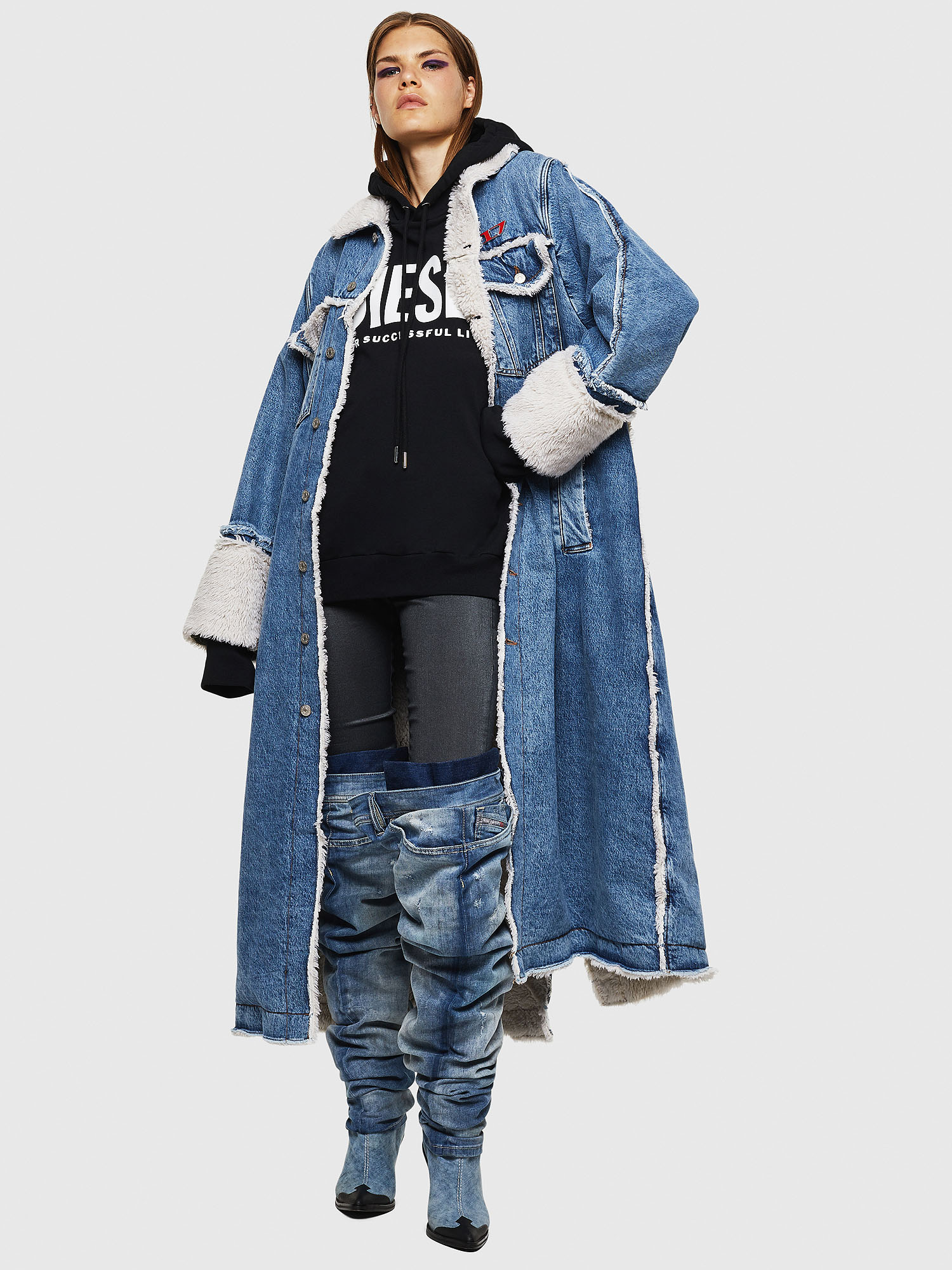 DE-VALY, Medium blue Diesel - DE-VALY, Medium blue - Winter Jackets - Image 1