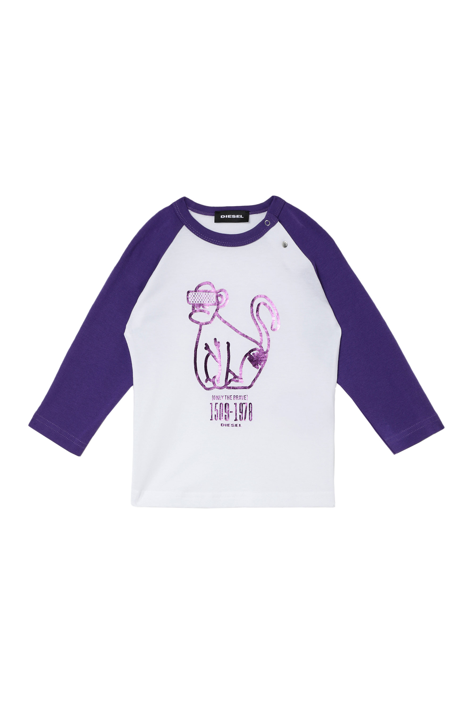 TBALYB-FL, White/Violet Diesel - TBALYB-FL, White/Violet - T-shirts and Tops - Image 1