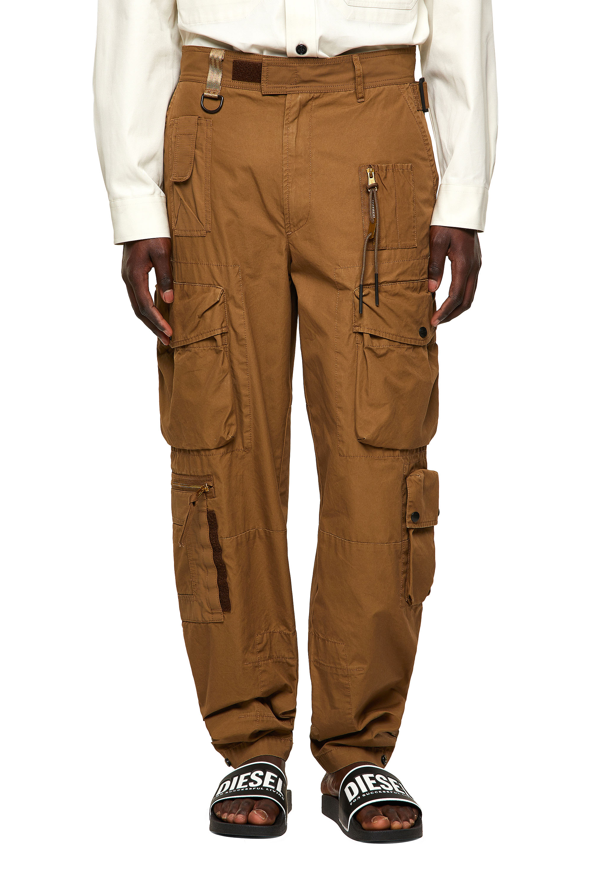 P-GAGE, Light Brown Diesel - P-GAGE, Light Brown - Pants - Image 1