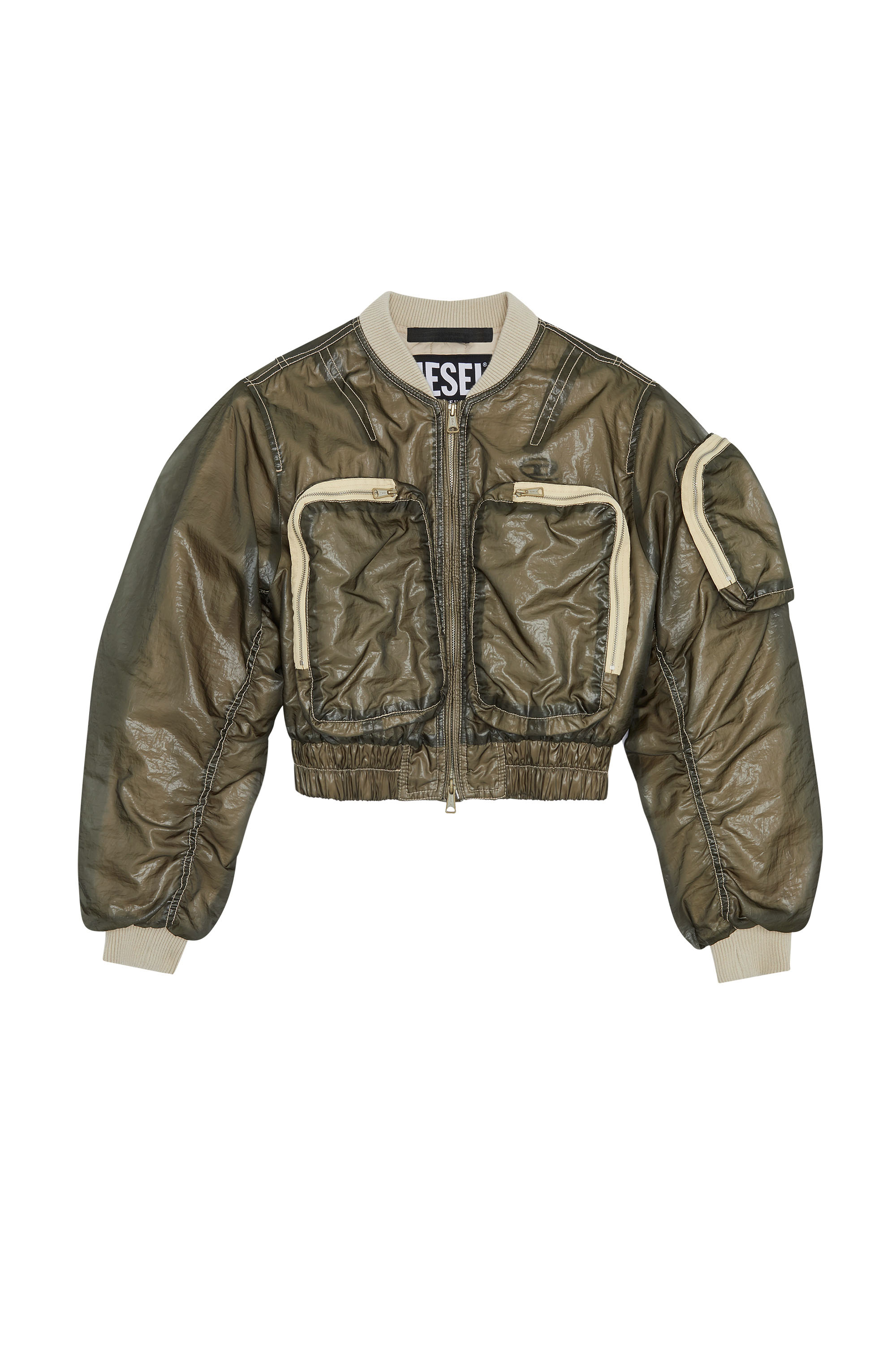 half sleeve bomber jacket