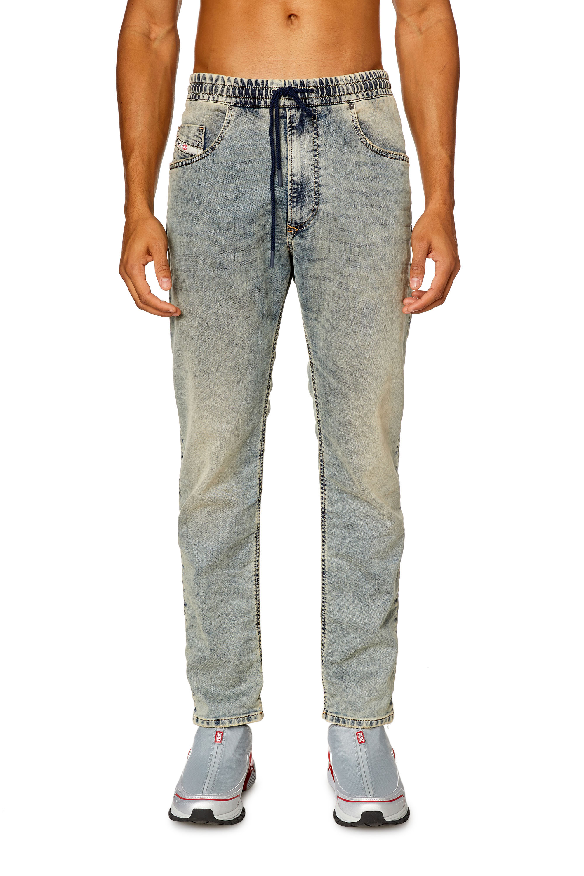 Men's Tapered Jeans | Medium blue | Diesel 2030 D-Krooley Joggjeans®