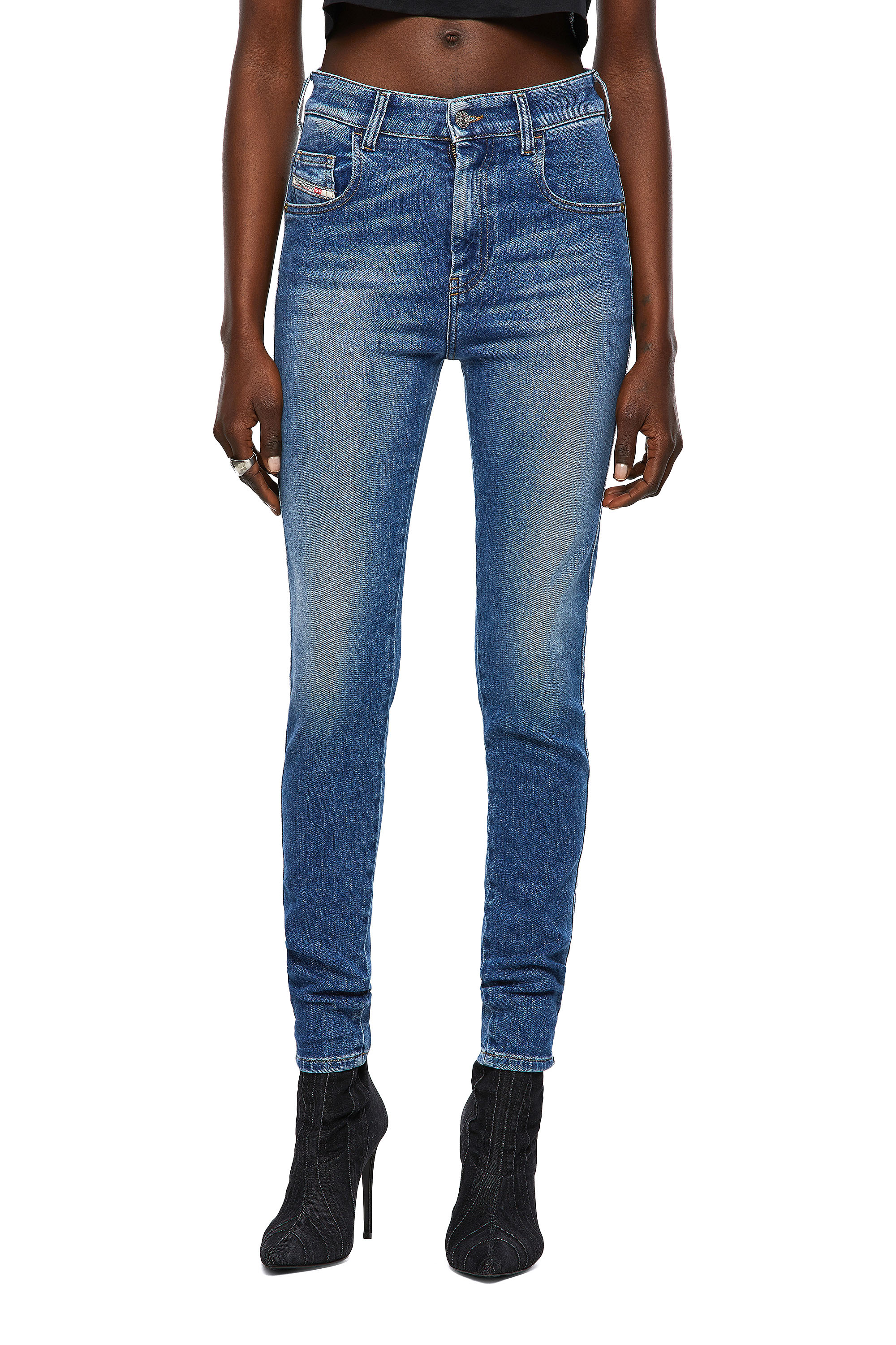 Slandy High 009QS, Light Blue Diesel - Slandy High 009QS, Light Blue - Jeans - Image 1