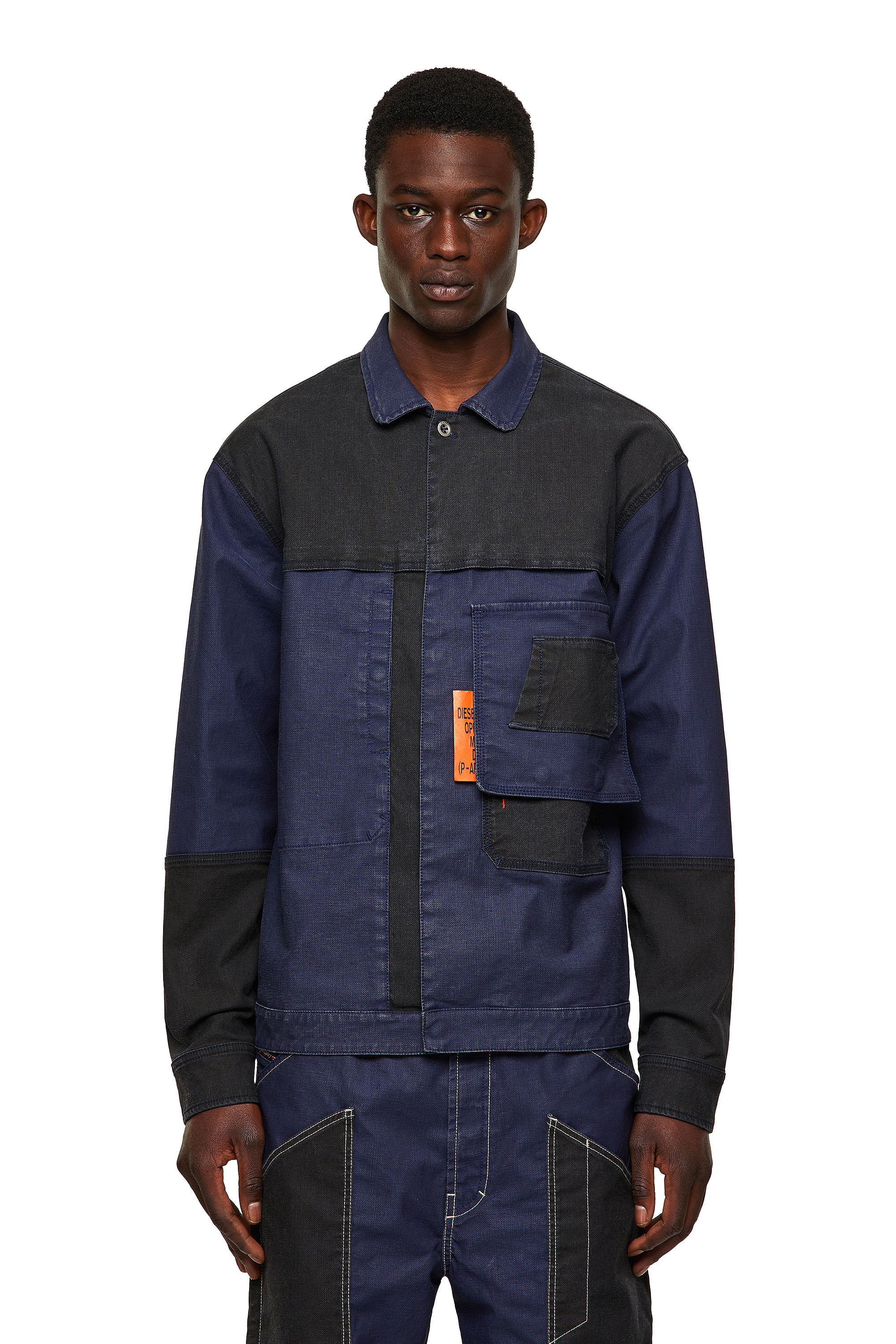D-FETZ-SP JOGGJEANS, Black/Blue Diesel - D-FETZ-SP JOGGJEANS, Black/Blue - Denim Jackets - Image 1