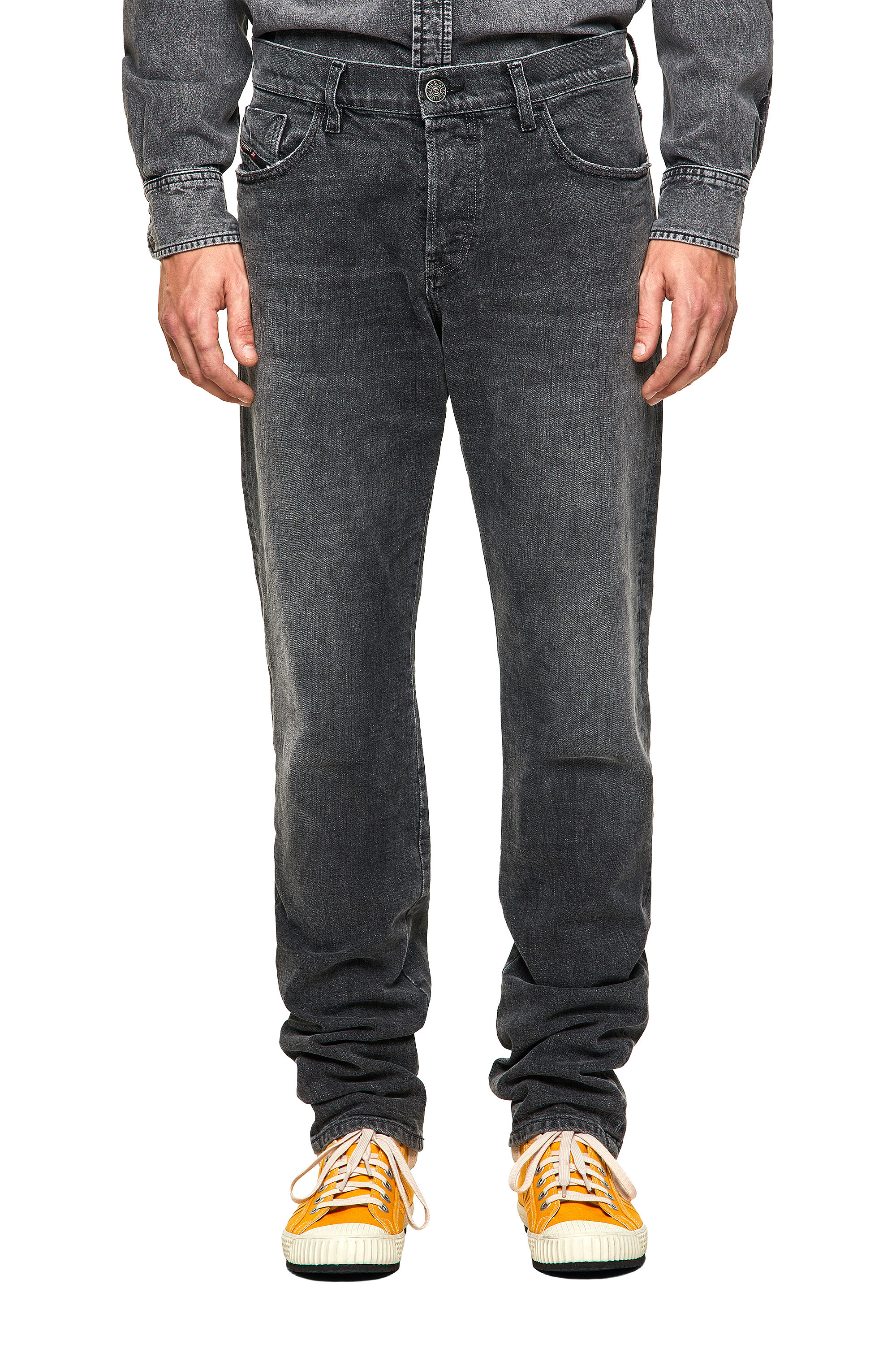 D-Kras 09A3A, Black/Dark grey Diesel - D-Kras 09A3A, Black/Dark grey - Jeans - Image 1