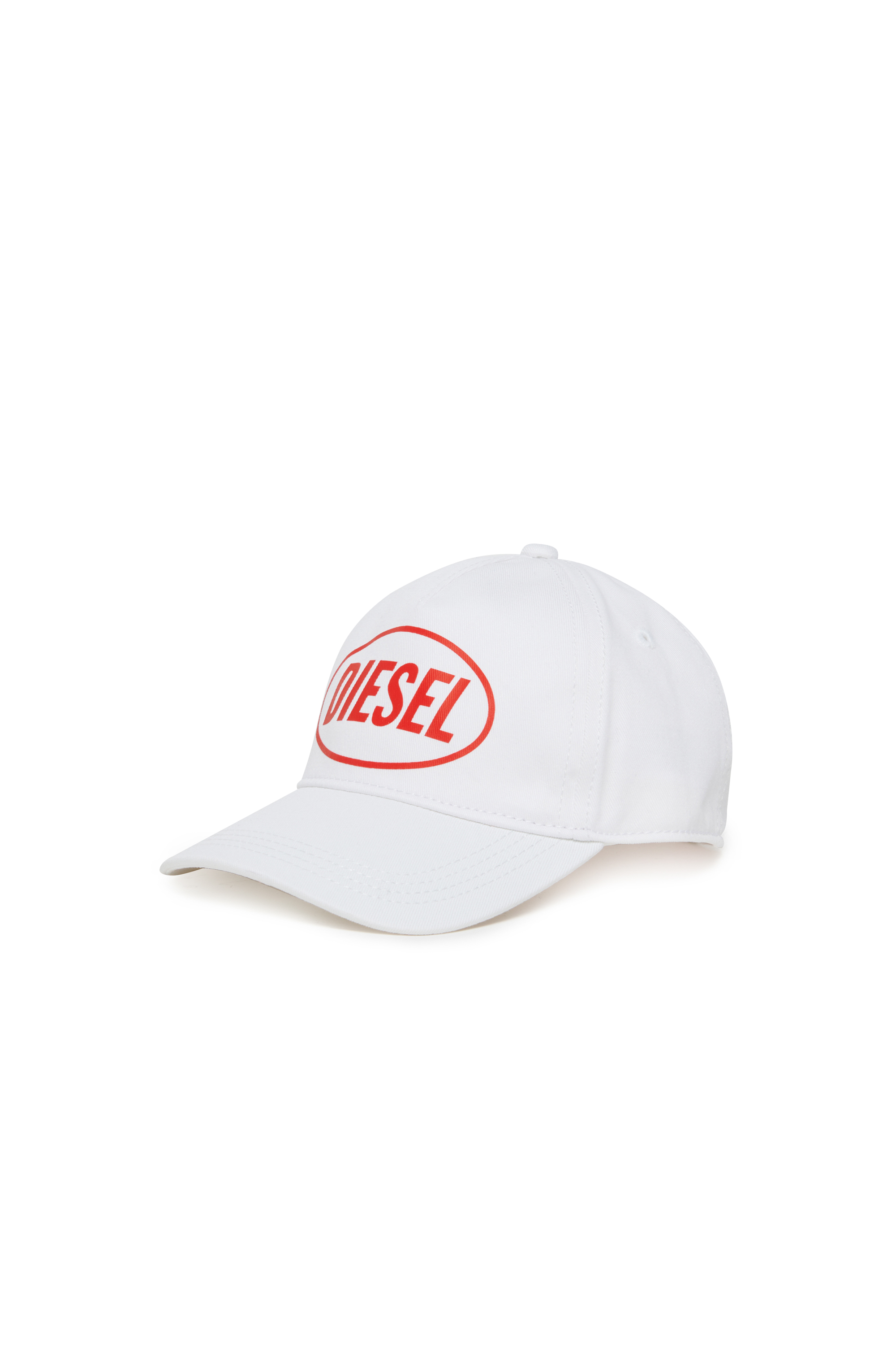 Diesel - FOLPYB, Unisex's Baseball cap with Diesel logo in White - 1
