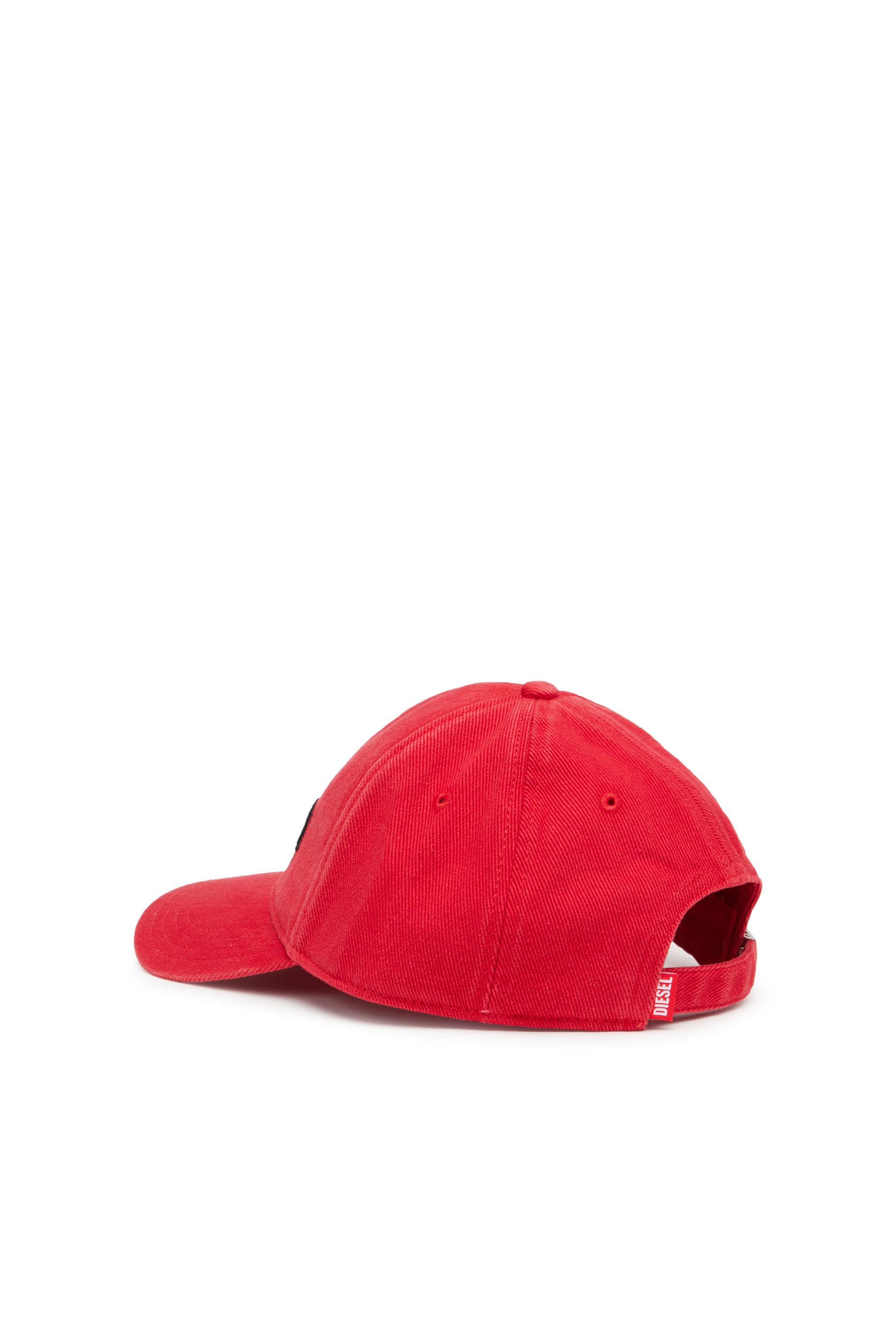 Diesel - CORRY-DIV-WASH, Man's Baseball cap with logo embroidery in Red - 2