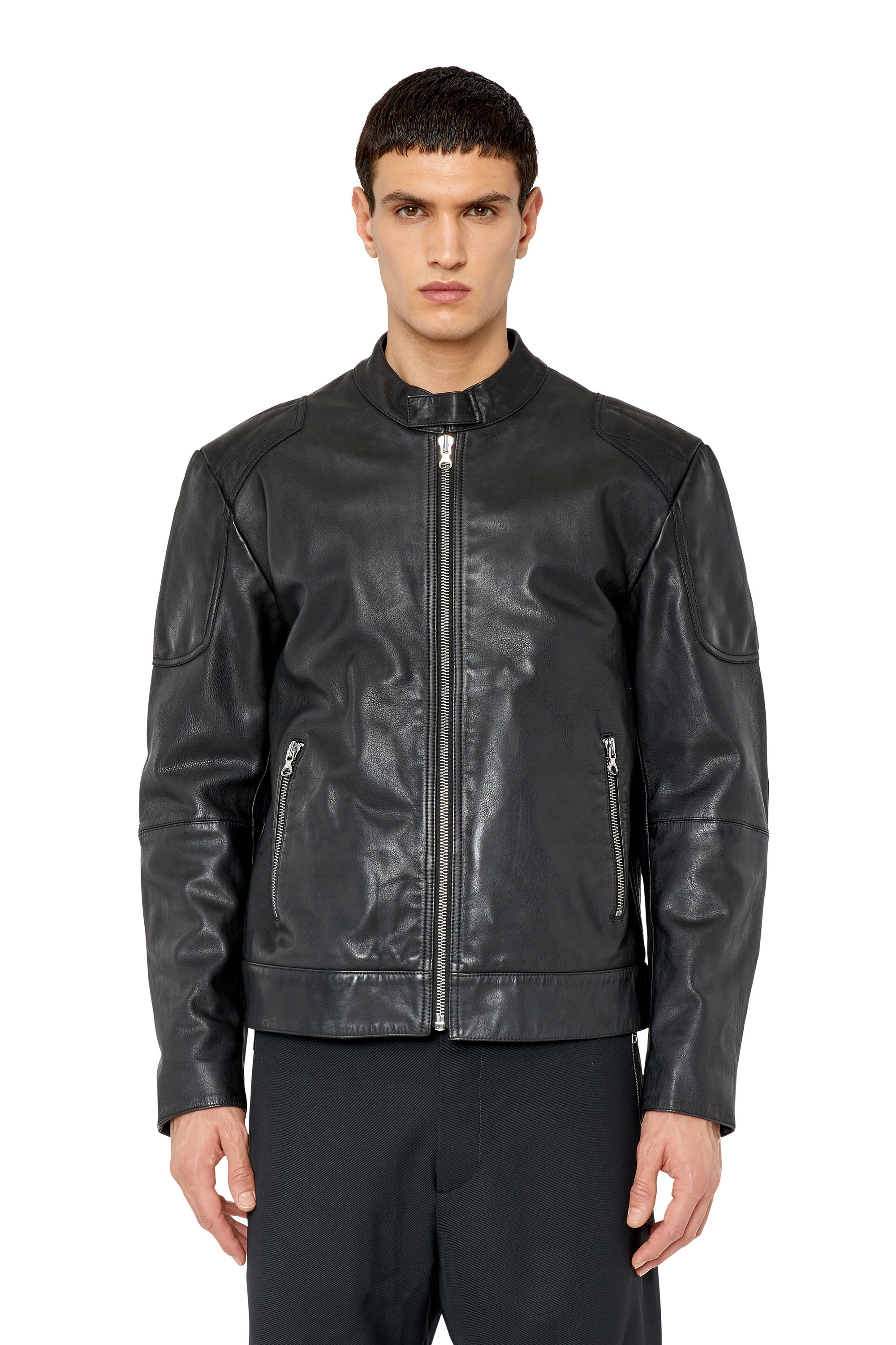 L-INK-A Man: Leather biker jacket | Diesel