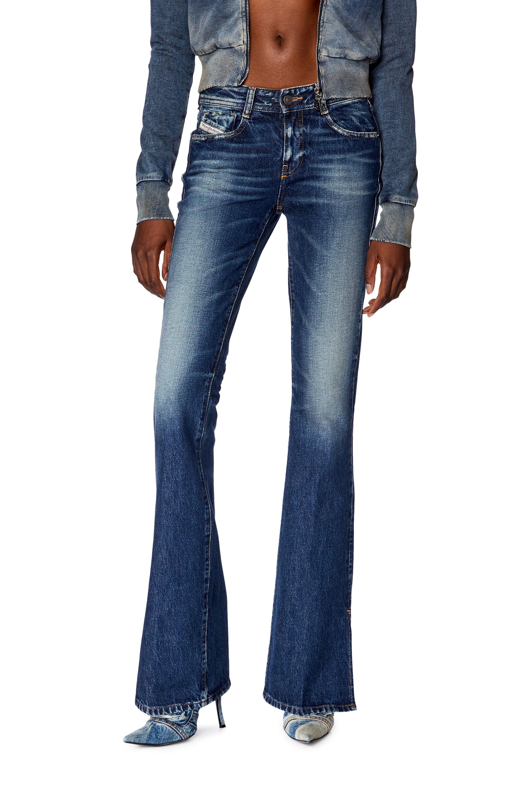 Diesel - Bootcut and Flare Jeans 1969 D-Ebbey 09G92, Dark Blue - Image 1